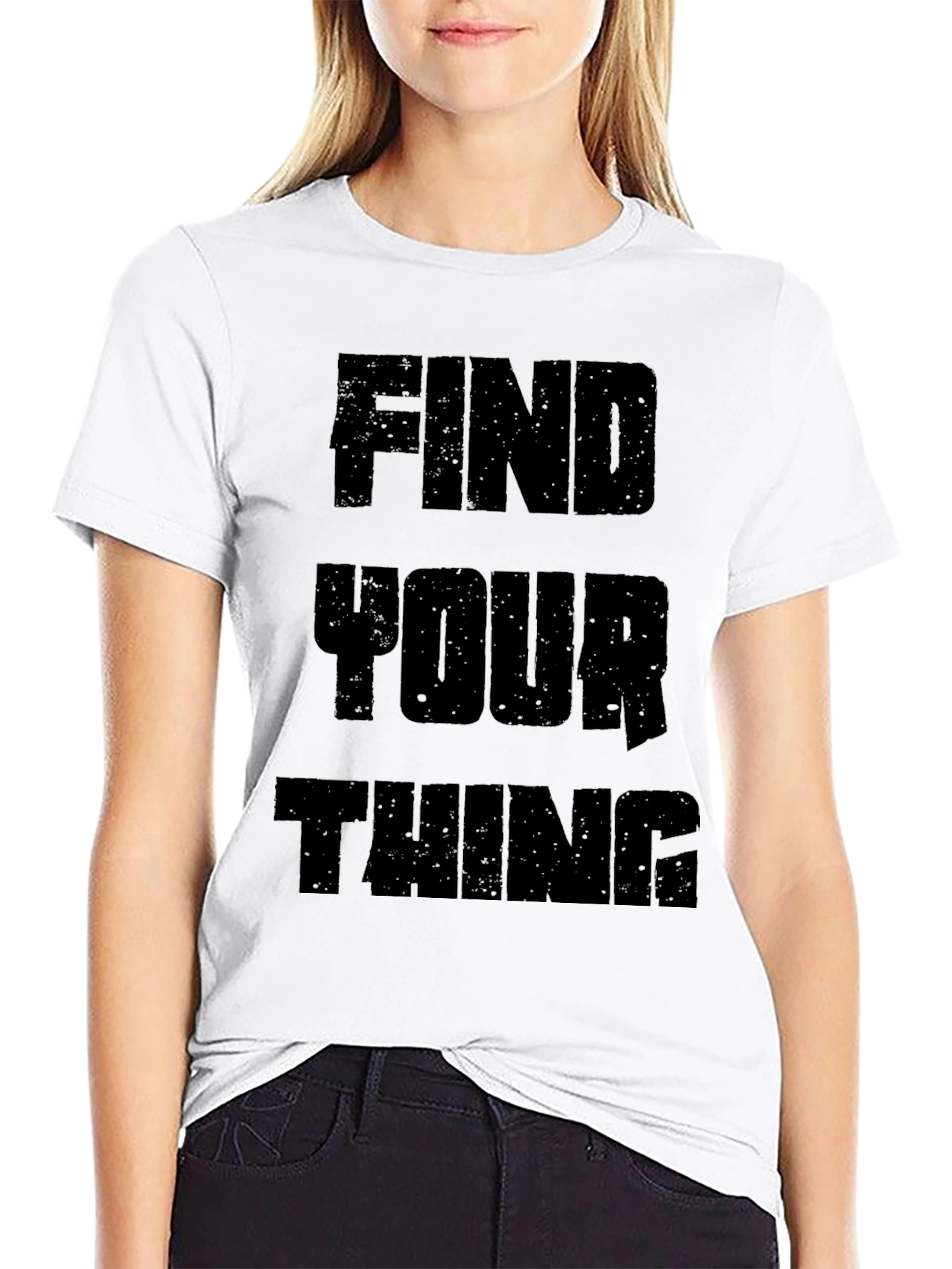 Find Your Thing Black Graphic Tee