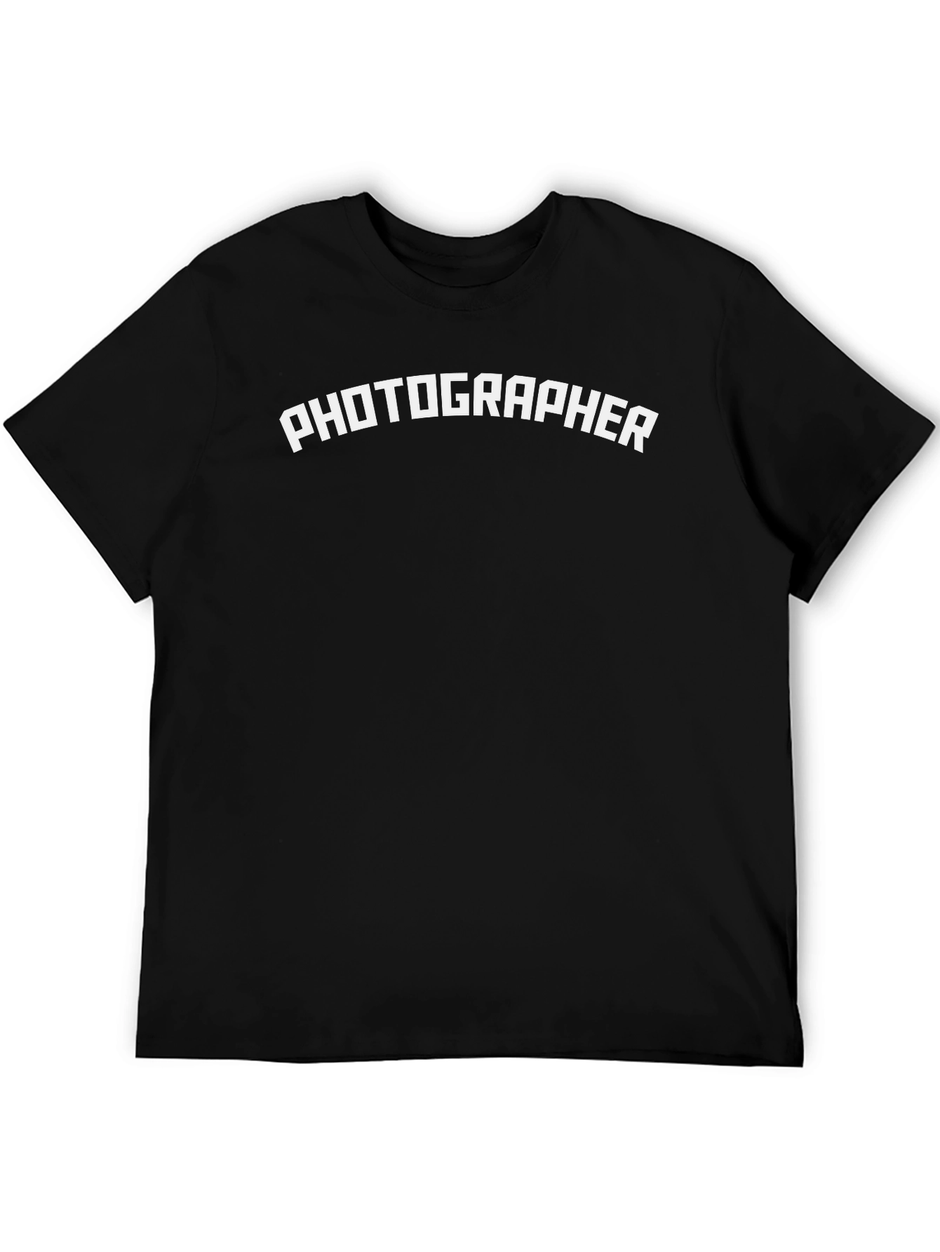 Photographer T-Shirt - Classic Crew Neck Black