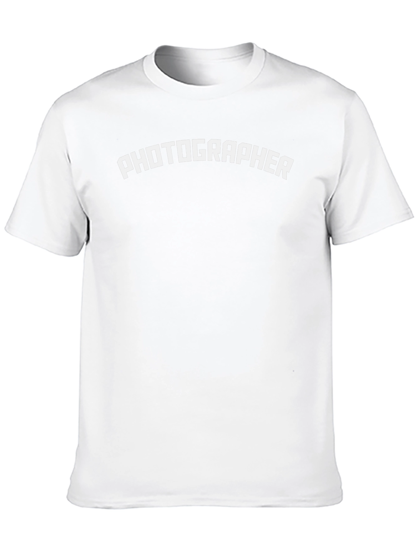 Photographer T-Shirt - Classic Crew Neck Black