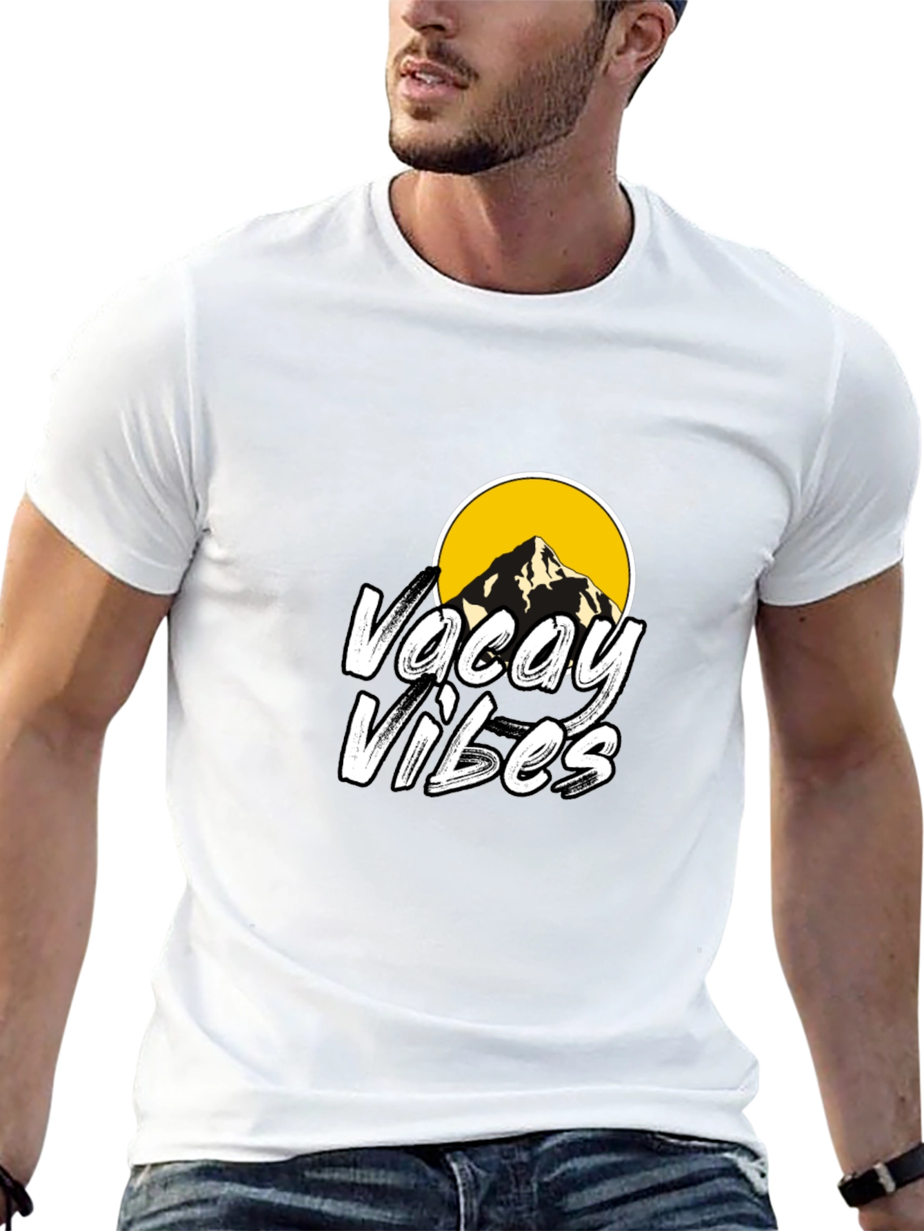 Vacay Vibes Graphic Tee - Black