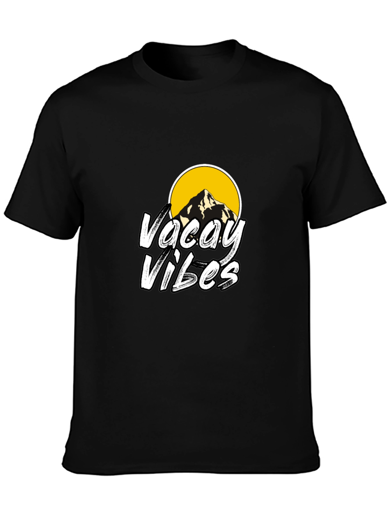 Vacay Vibes Graphic Tee - Black