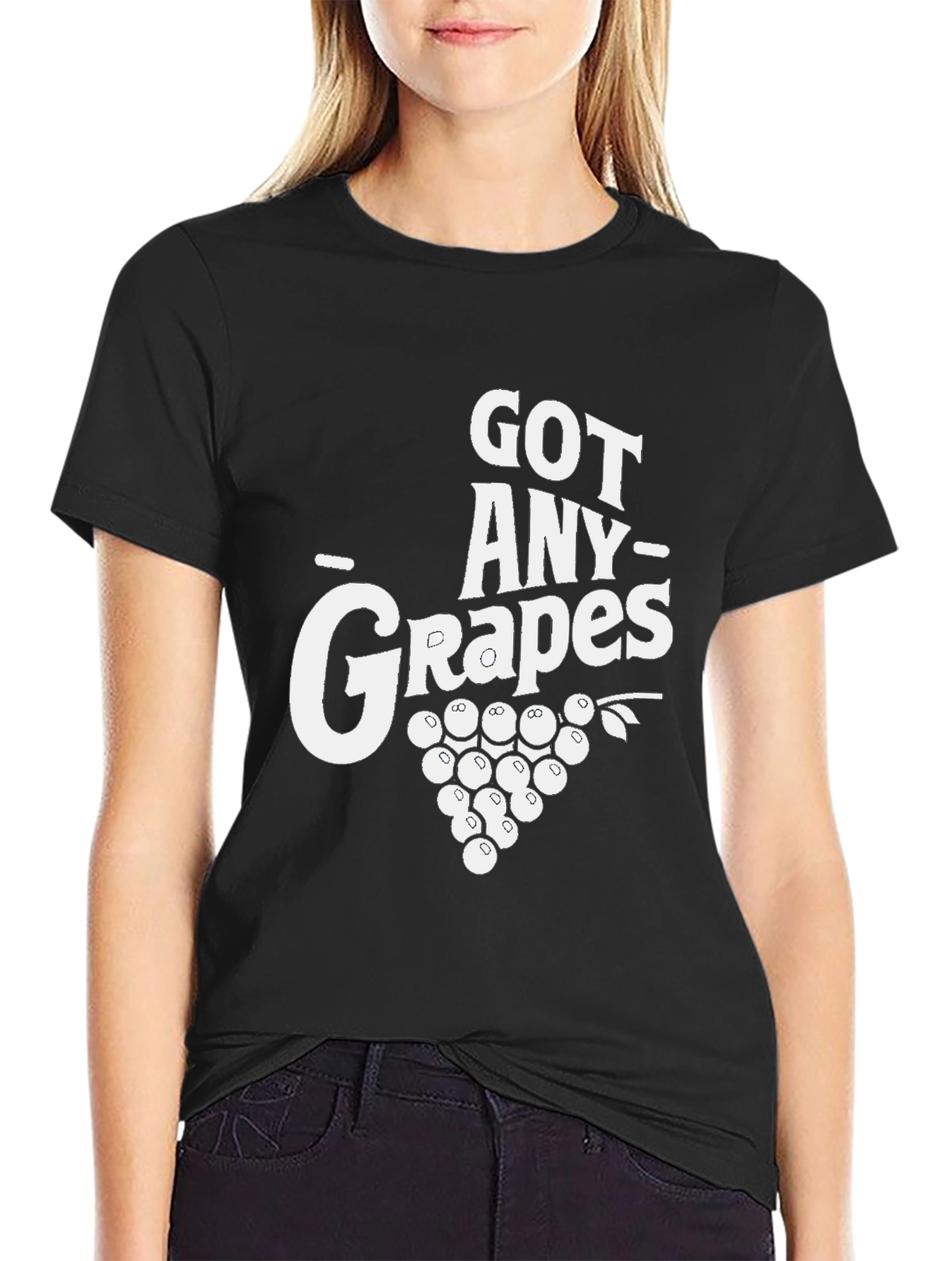 Got Any Grapes? Black T-Shirt