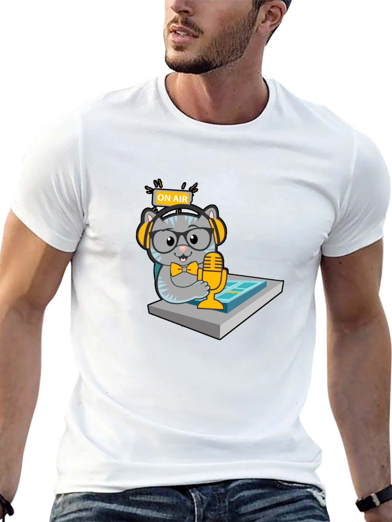 Cool Cat Podcast T-Shirt - Black