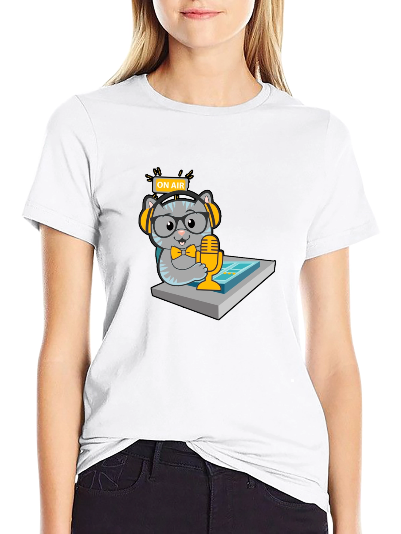 Cool Cat Podcast T-Shirt - Black