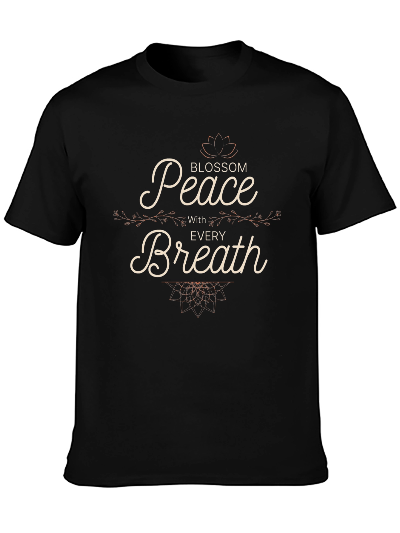 Peace With Every Breath Blossom Graphic T-Shirt