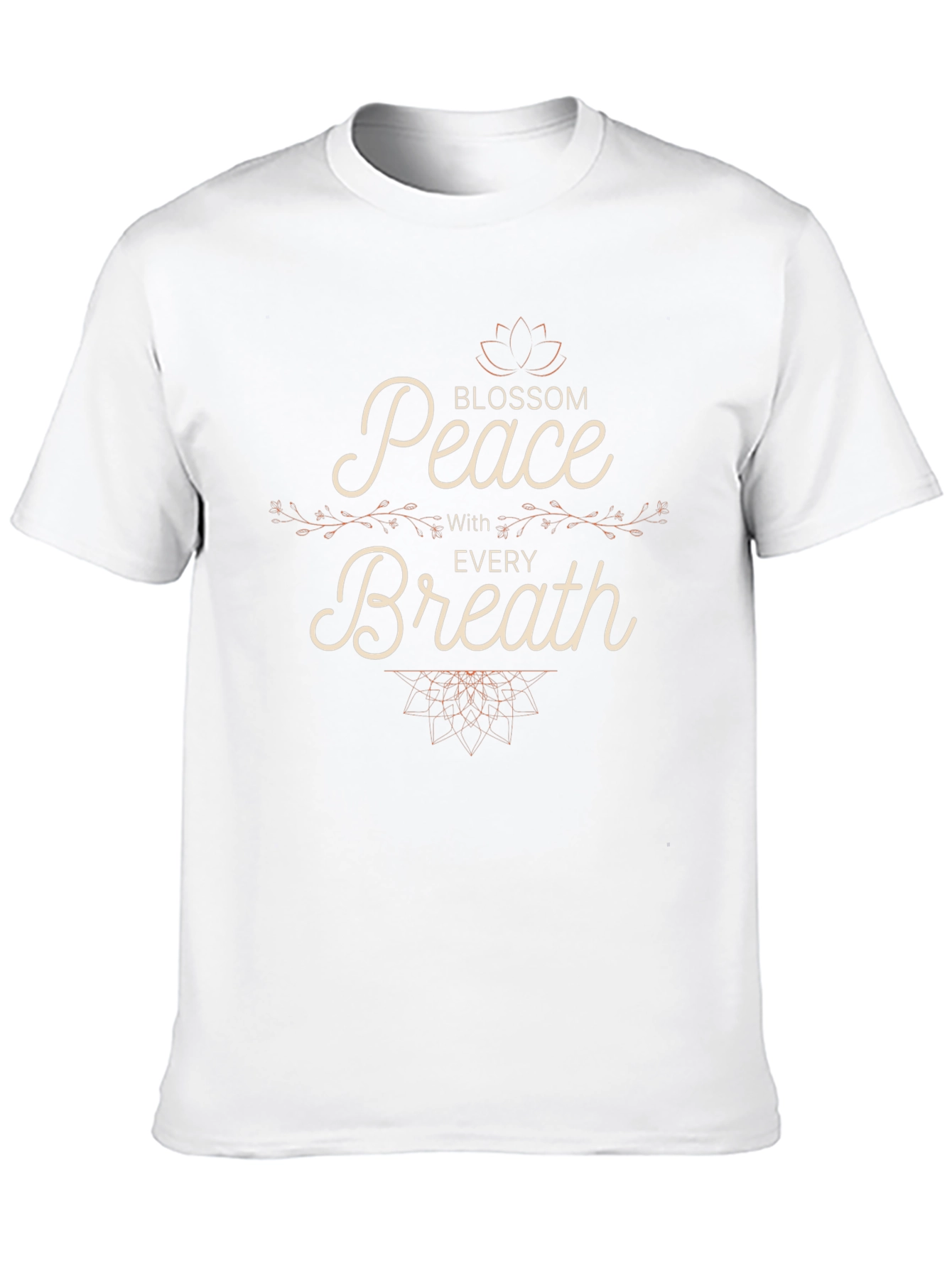 Peace With Every Breath Blossom Graphic T-Shirt
