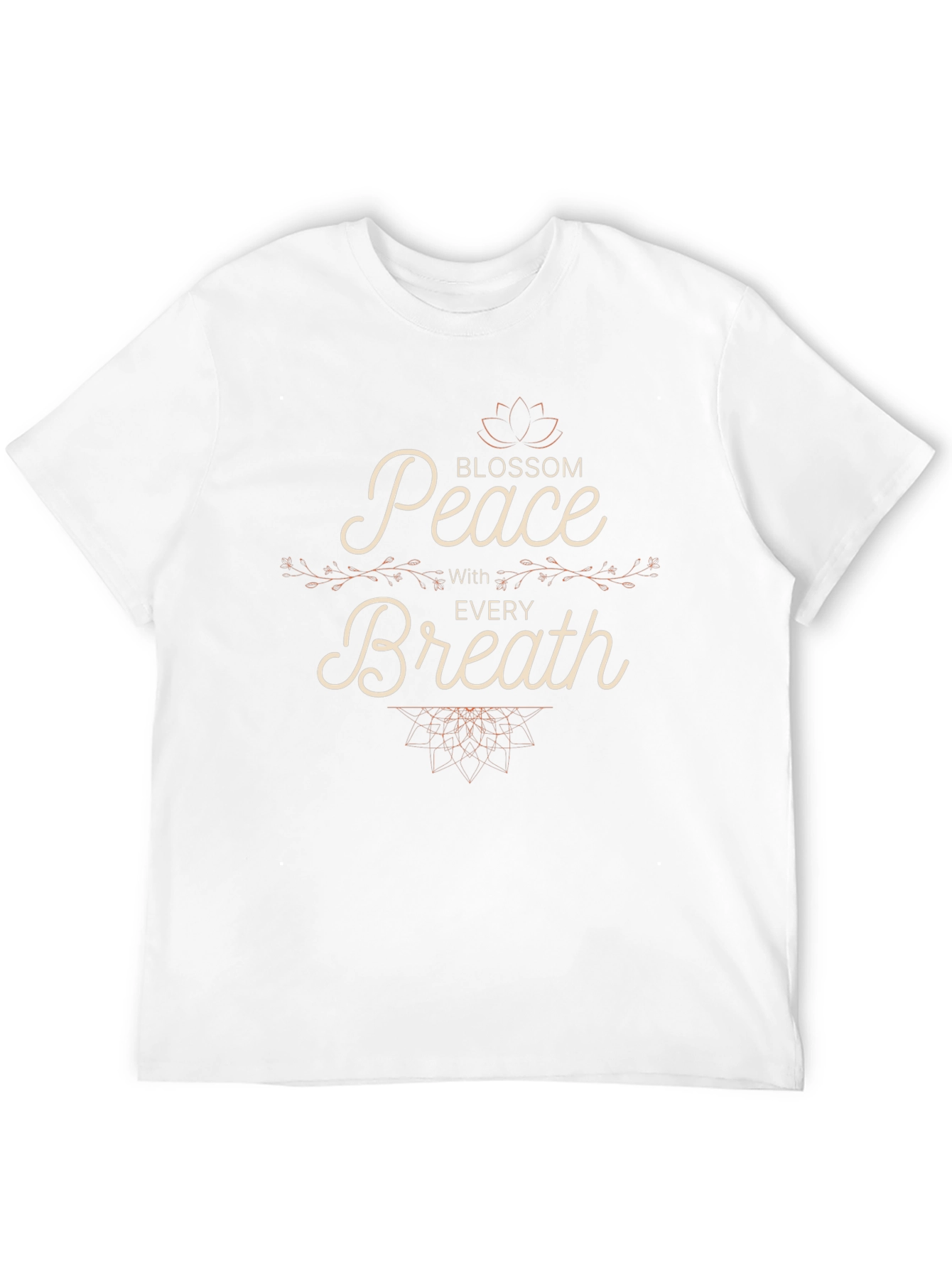 Peace With Every Breath Blossom Graphic T-Shirt