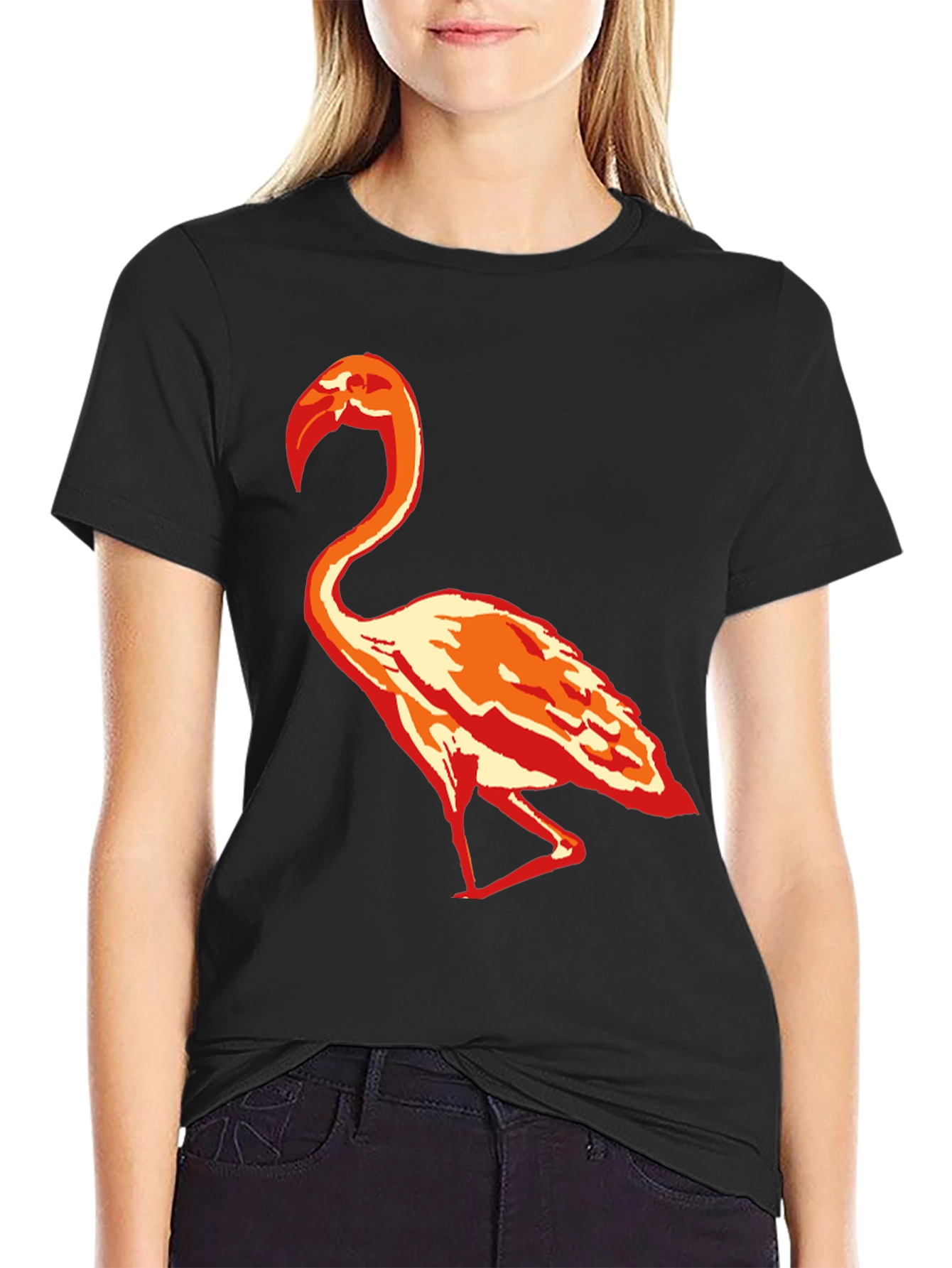 Flamingo Graphic T-Shirt - Stylish Casual Tee