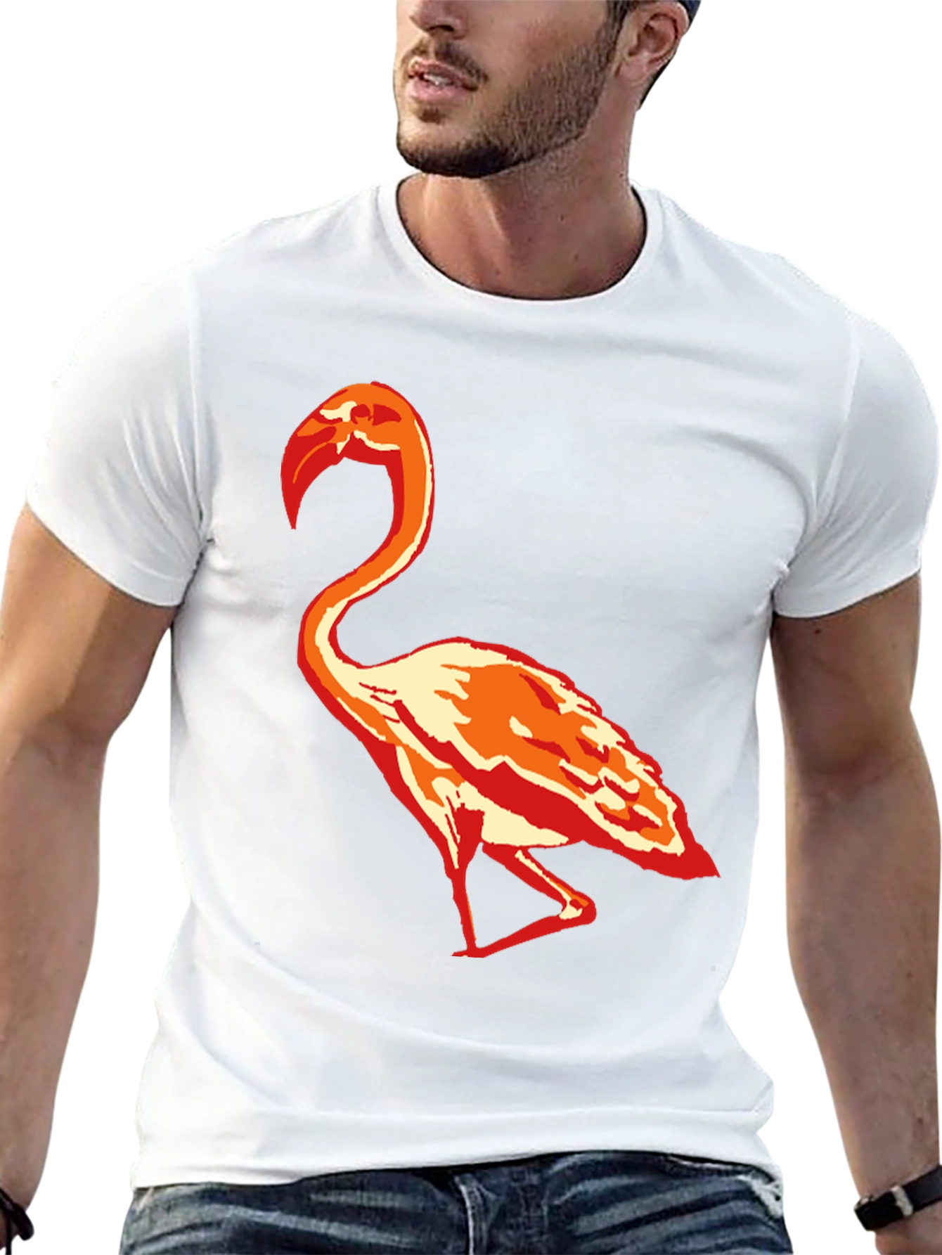 Flamingo Graphic T-Shirt - Stylish Casual Tee