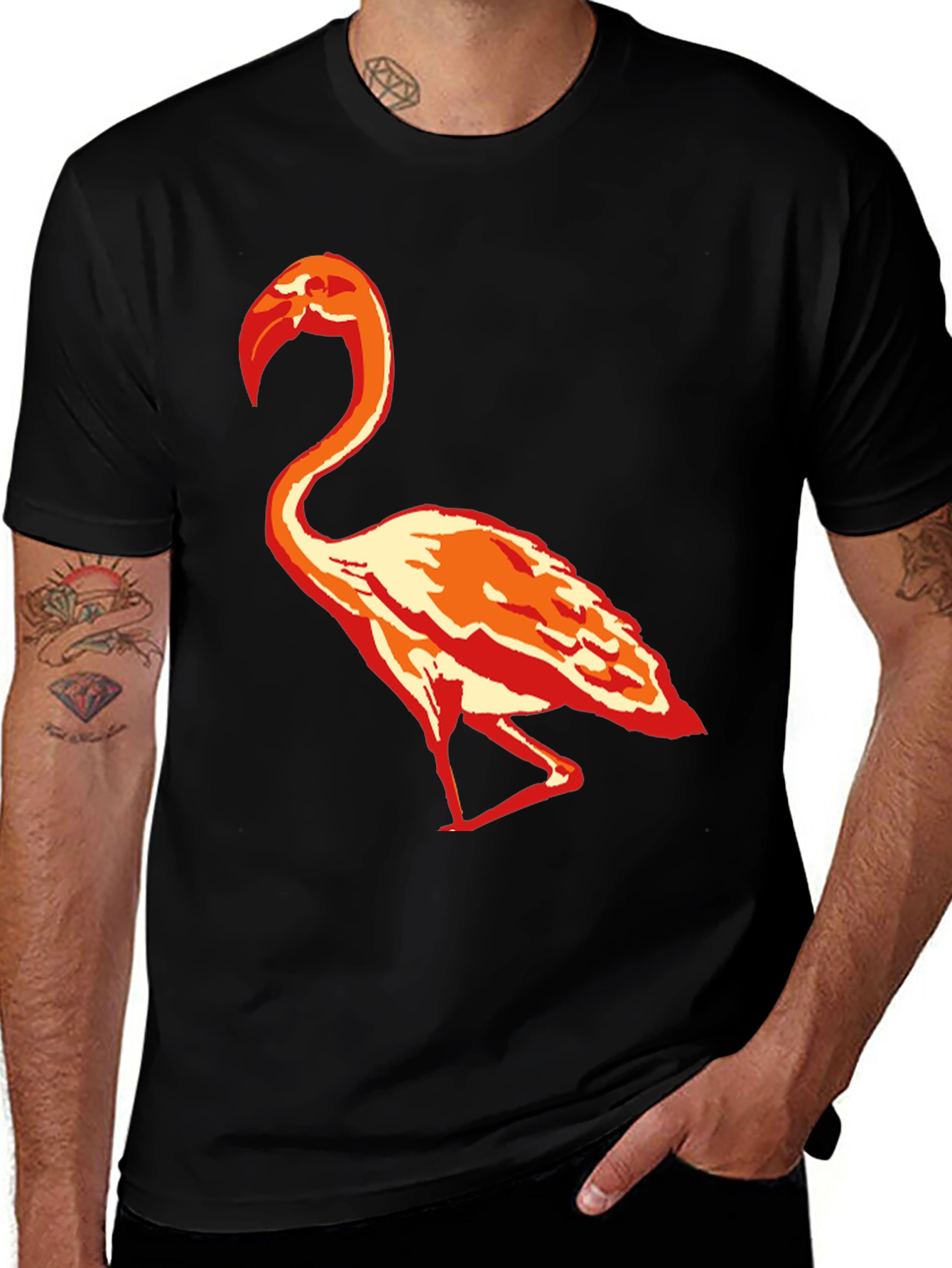 Flamingo Graphic T-Shirt - Stylish Casual Tee