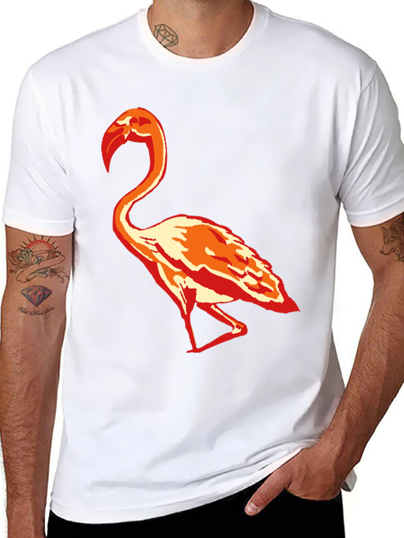 Flamingo Graphic T-Shirt - Stylish Casual Tee