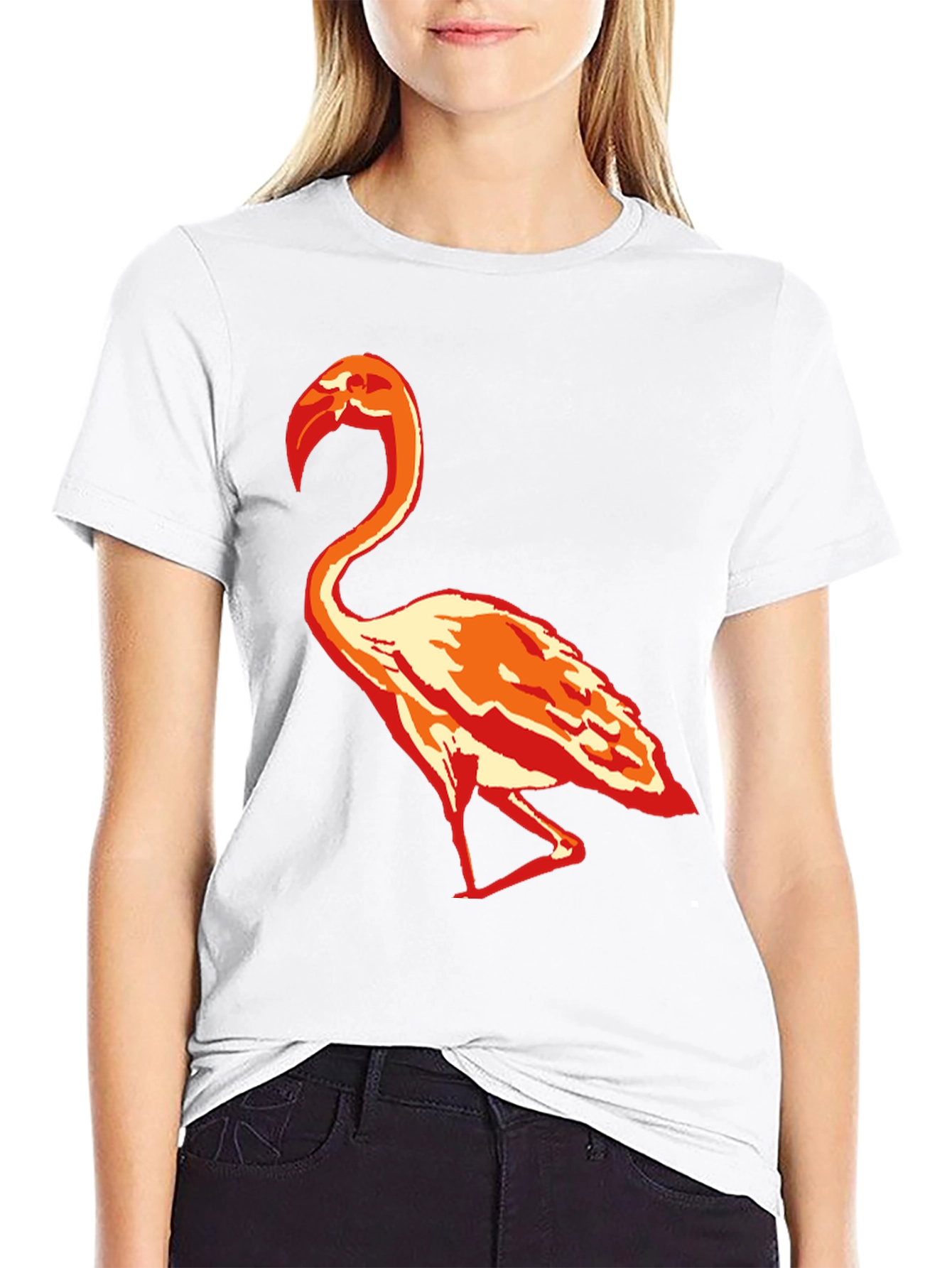 Flamingo Graphic T-Shirt - Stylish Casual Tee