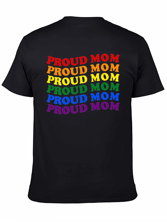 Proud Mom LGBTQ+ Rainbow Pride T-Shirt