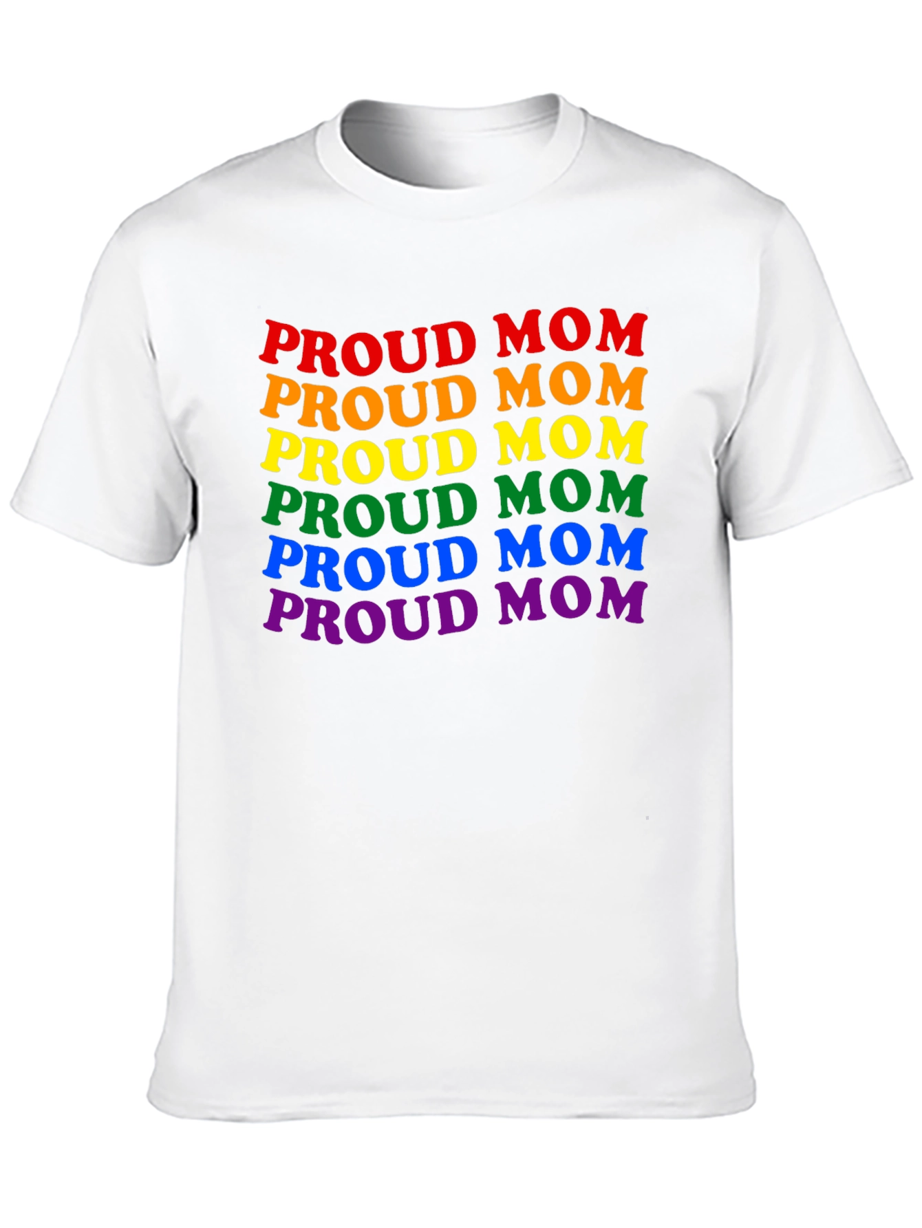 Proud Mom LGBTQ+ Rainbow Pride T-Shirt