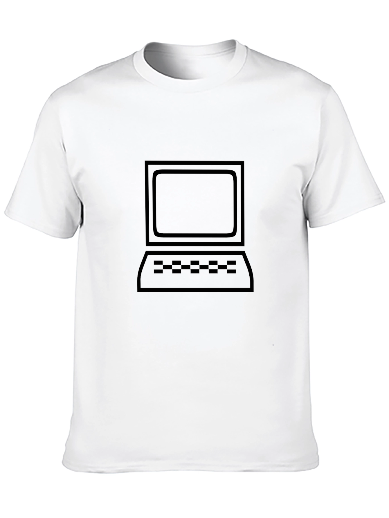 Retro Computer Graphic Tee - Black T-Shirt