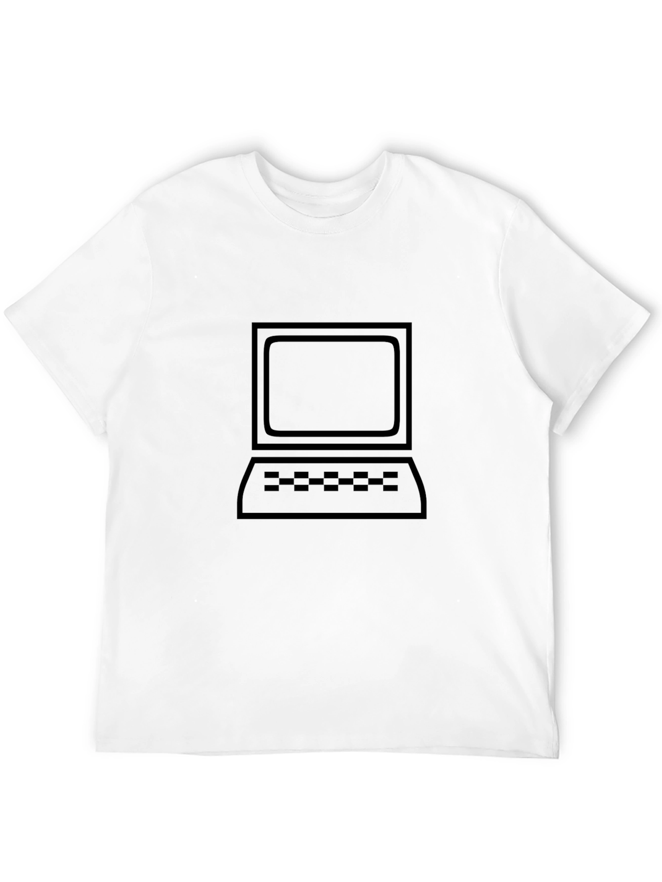 Retro Computer Graphic Tee - Black T-Shirt