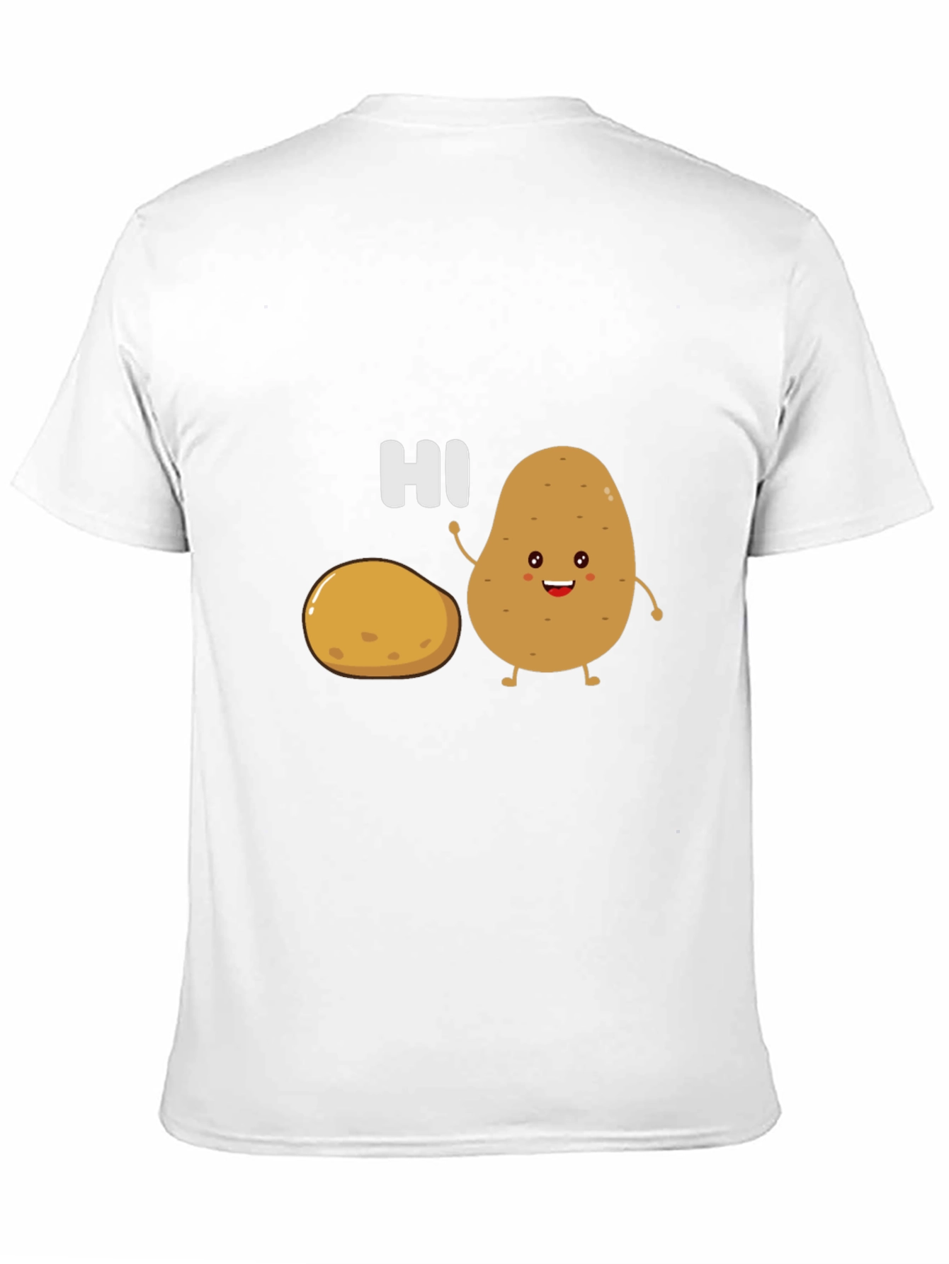 Cute Potato Graphic Tee - Funny Hi T-Shirt