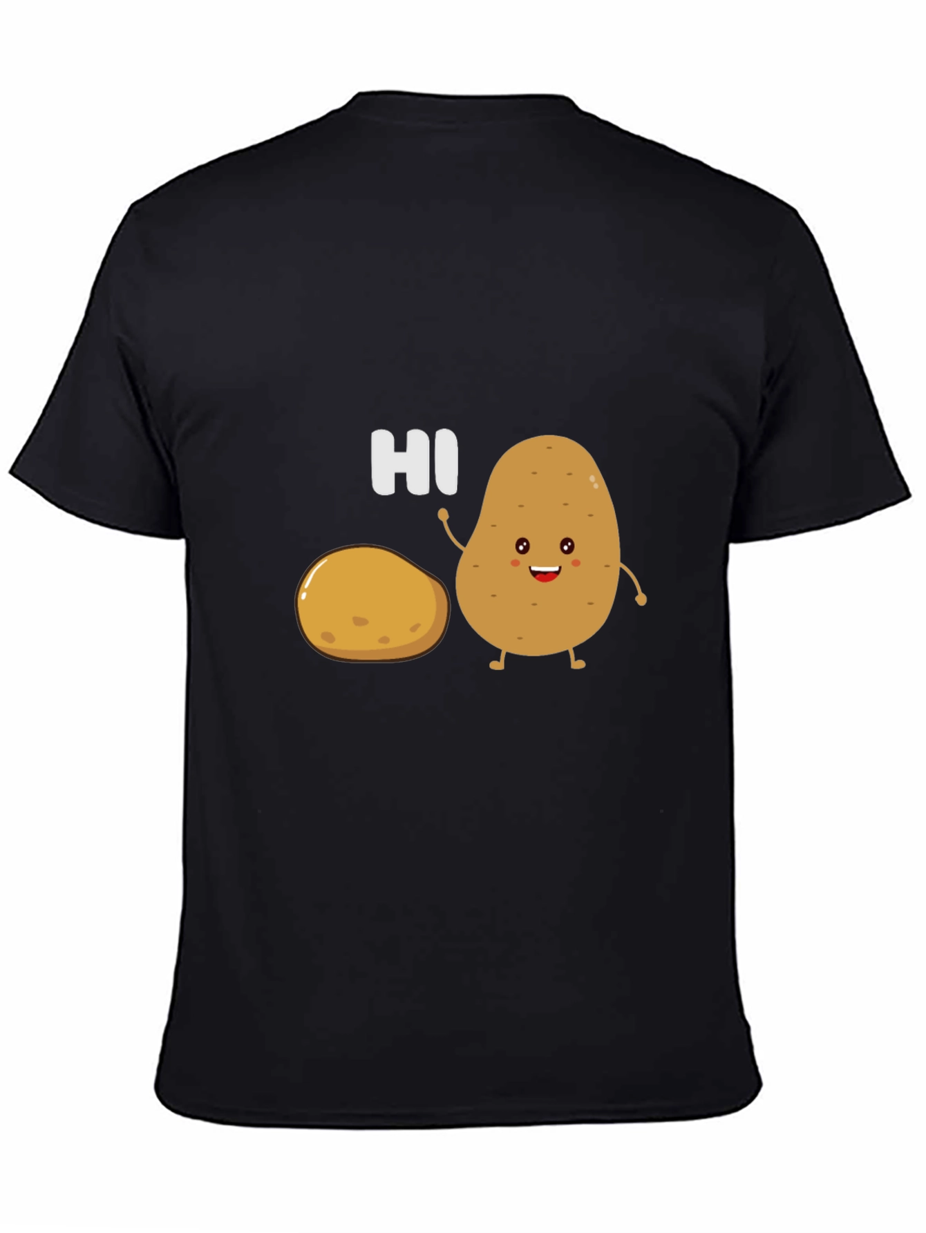 Cute Potato Graphic Tee - Funny Hi T-Shirt