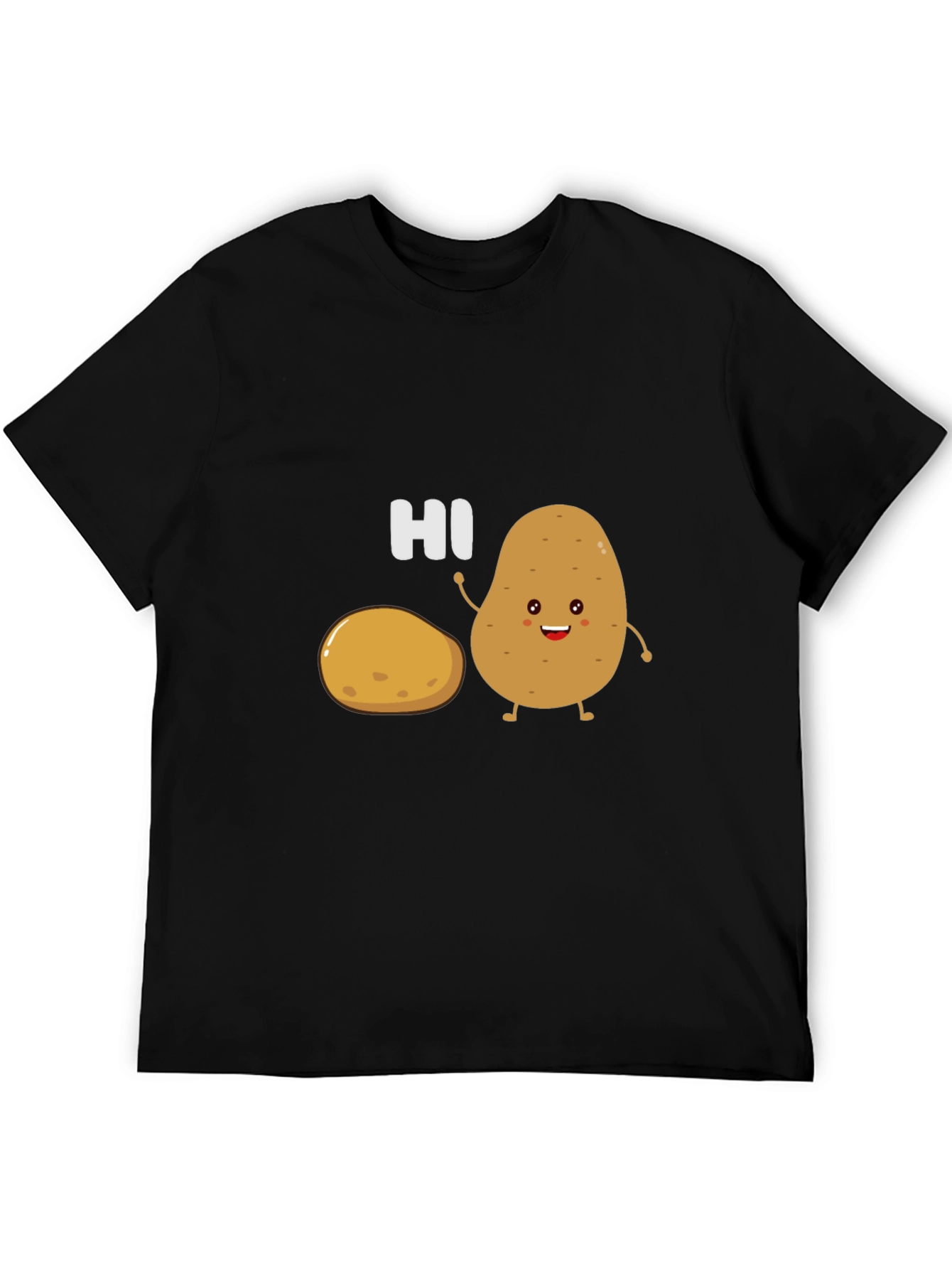 Cute Potato Graphic Tee - Funny Hi T-Shirt
