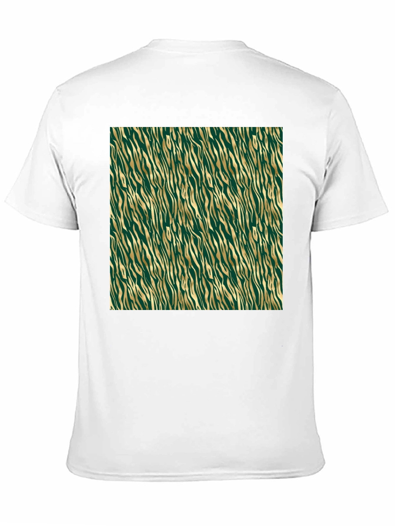 Green & Gold Zebra Print T-Shirt