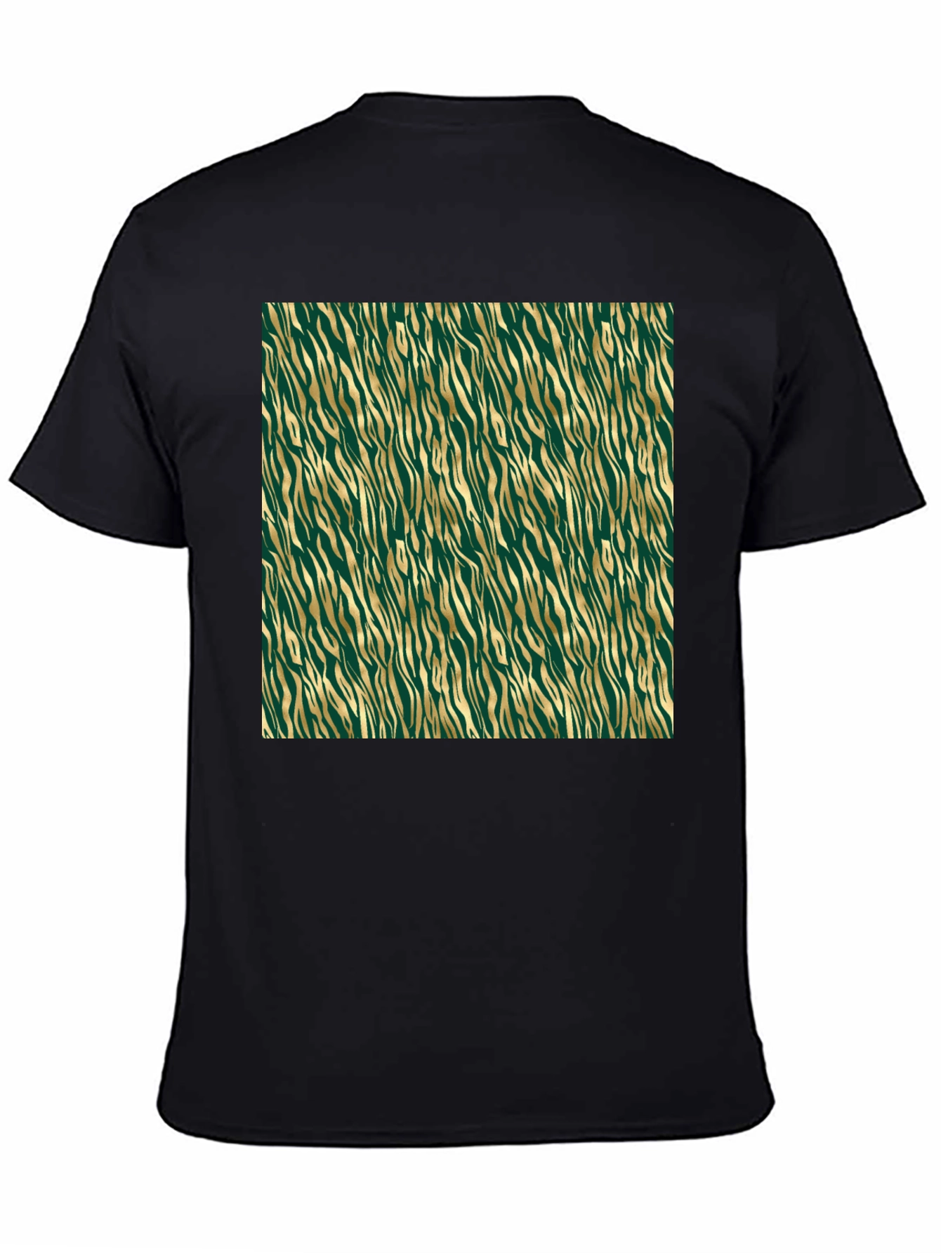 Green & Gold Zebra Print T-Shirt