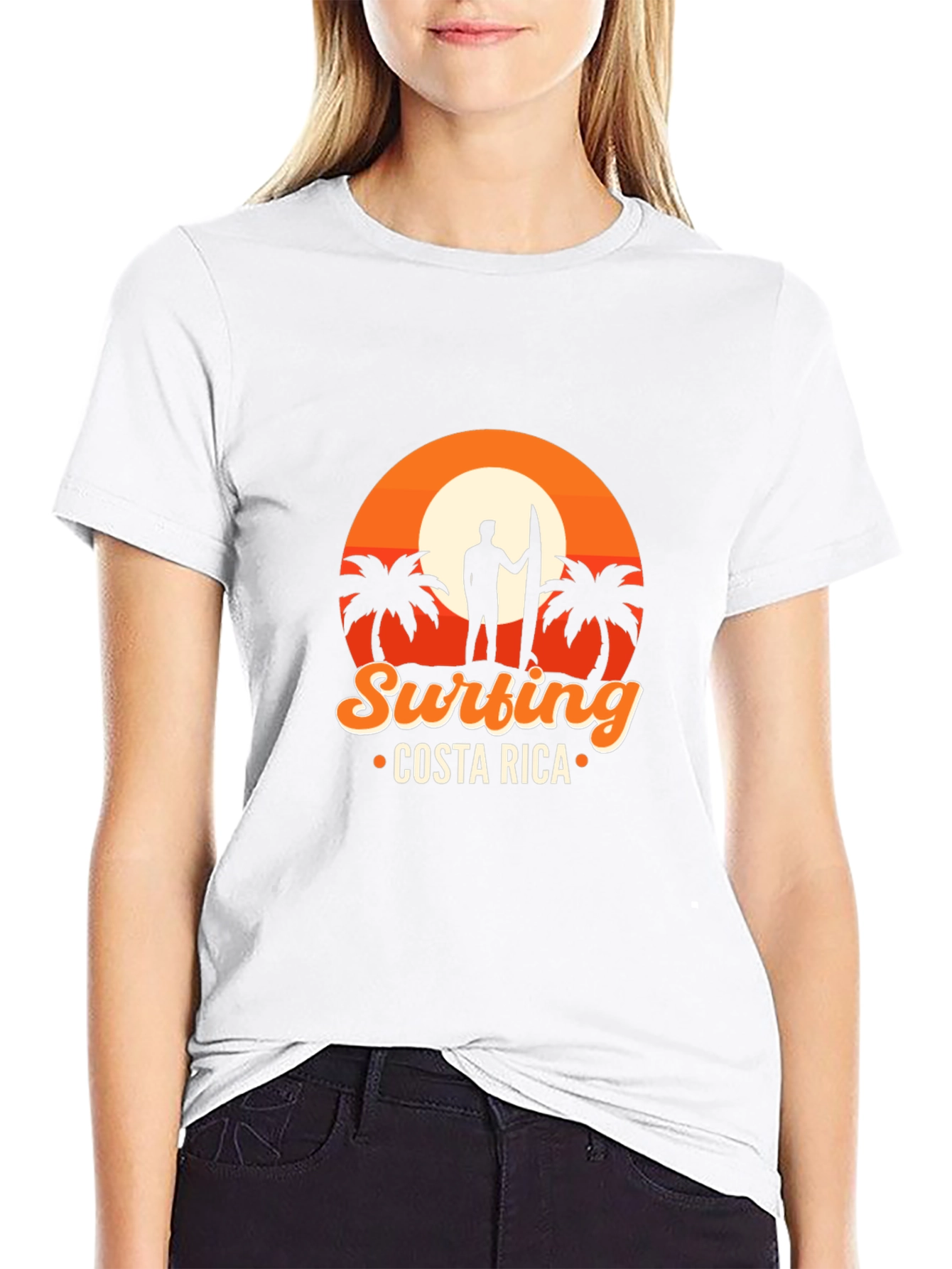 Surfing Costa Rica Graphic Tee - Vacation Vibes