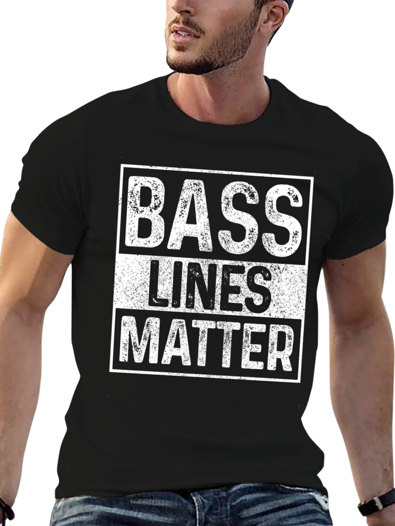 Bass Lines Matter Graphic Tee - Music Lover Shirt