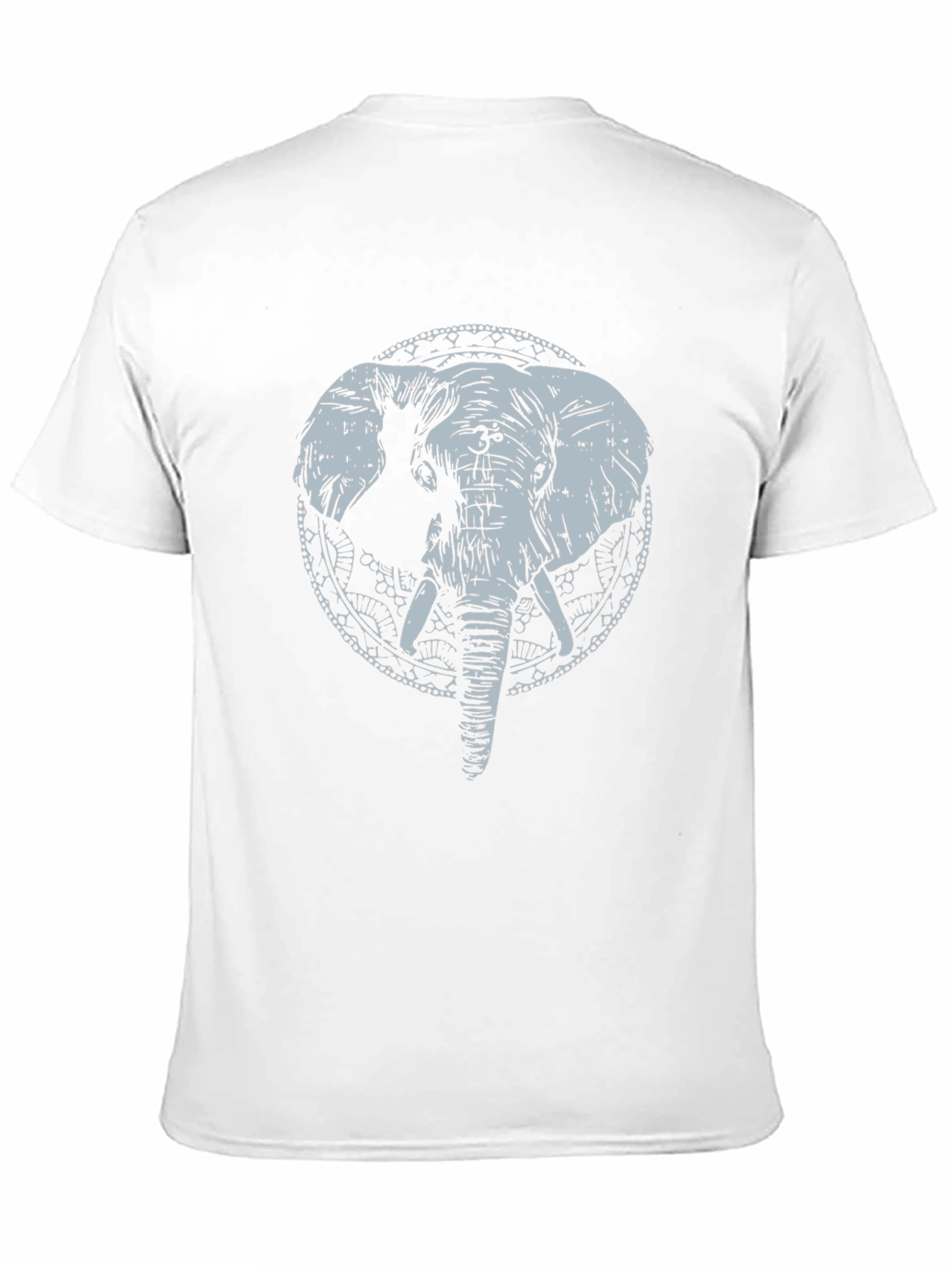 Elephant Graphic Print Crew Neck T-Shirt