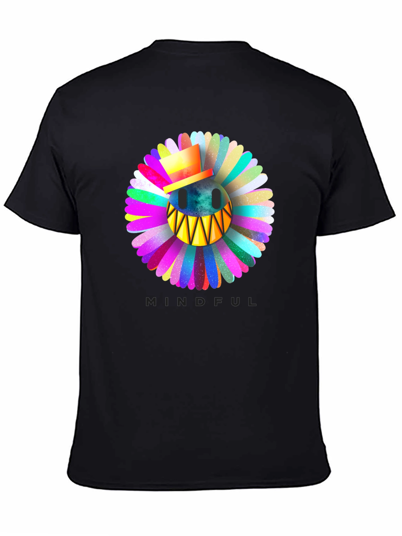 Mindful Smiley Face Flower T-Shirt