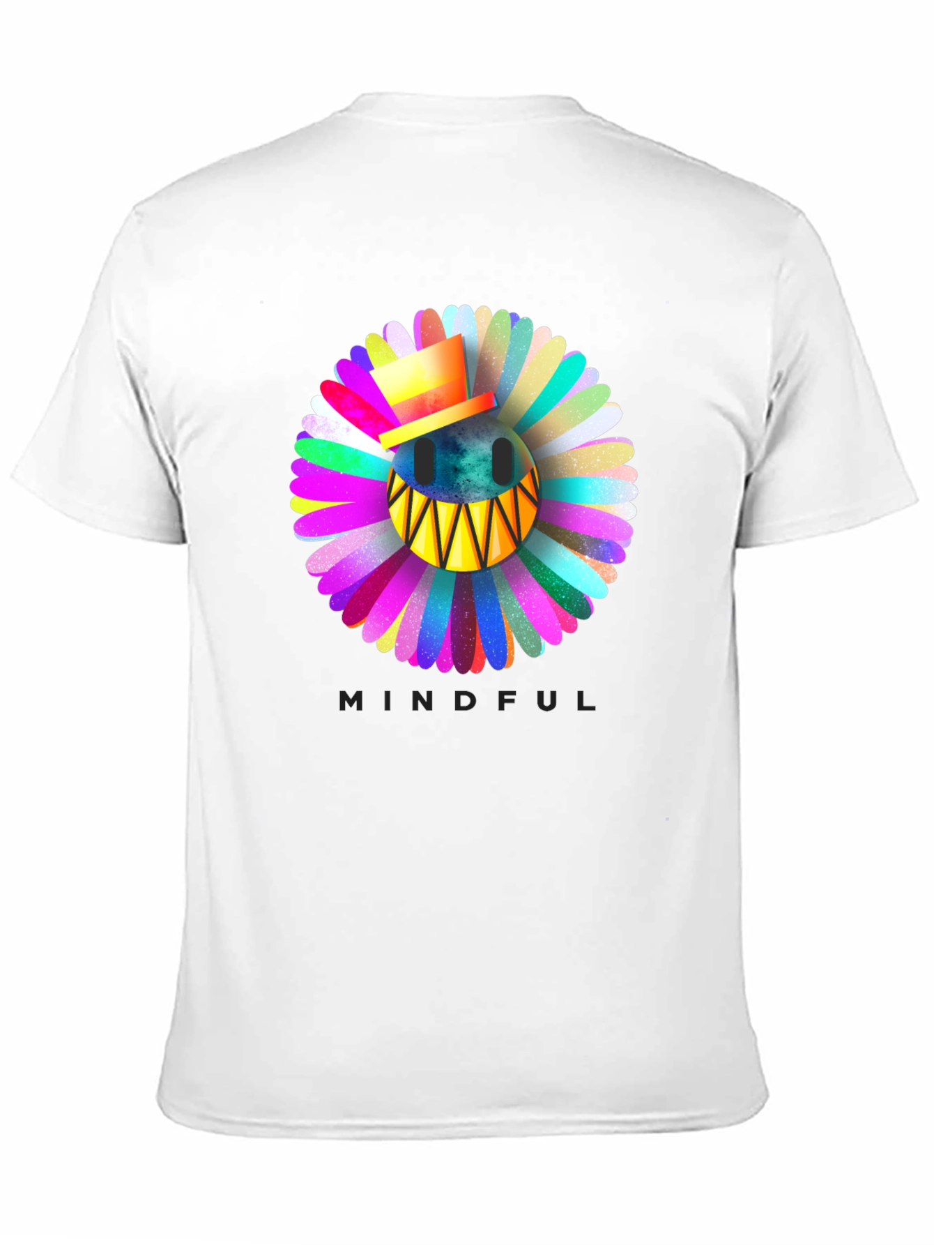 Mindful Smiley Face Flower T-Shirt