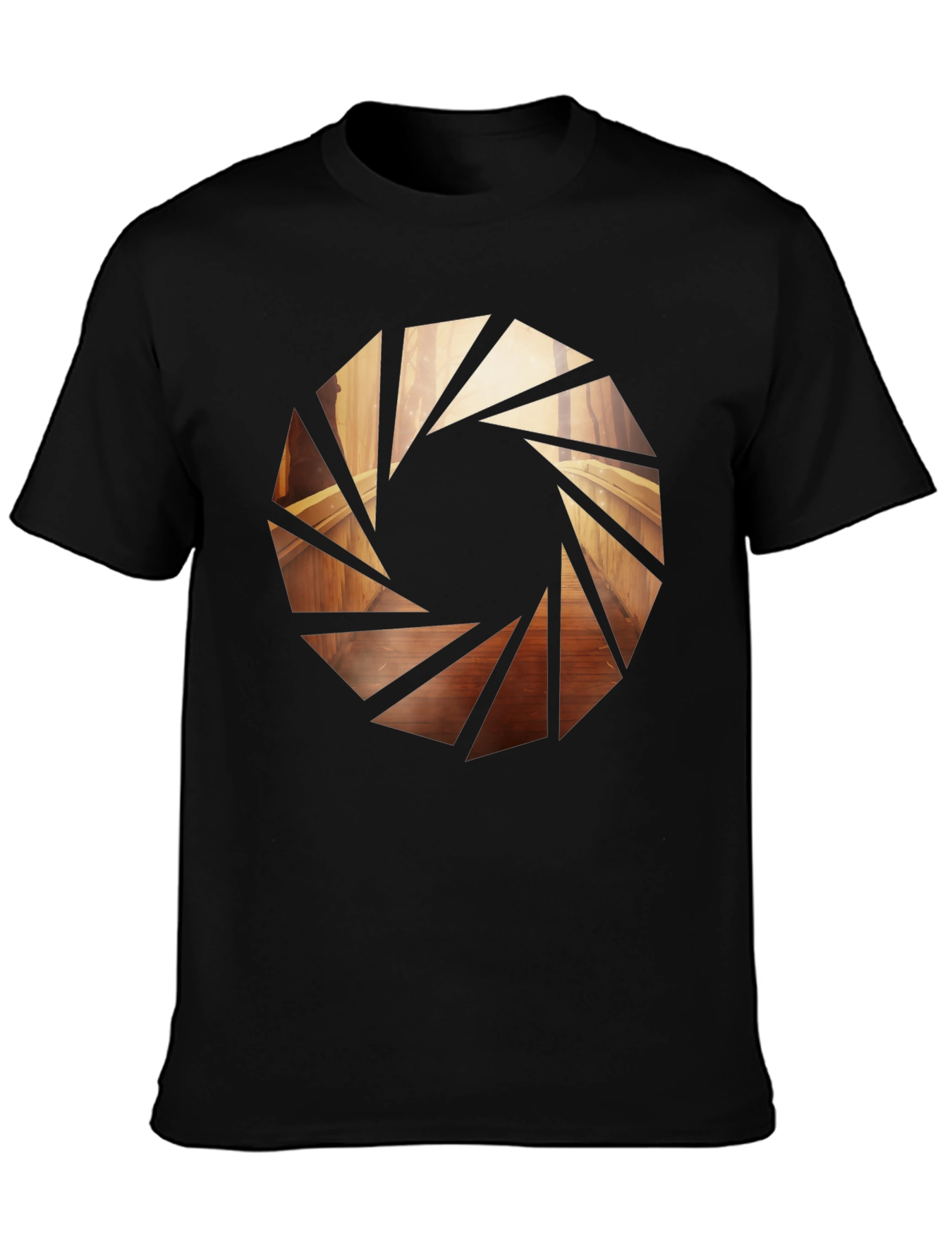 Aperture Graphic Black Tee