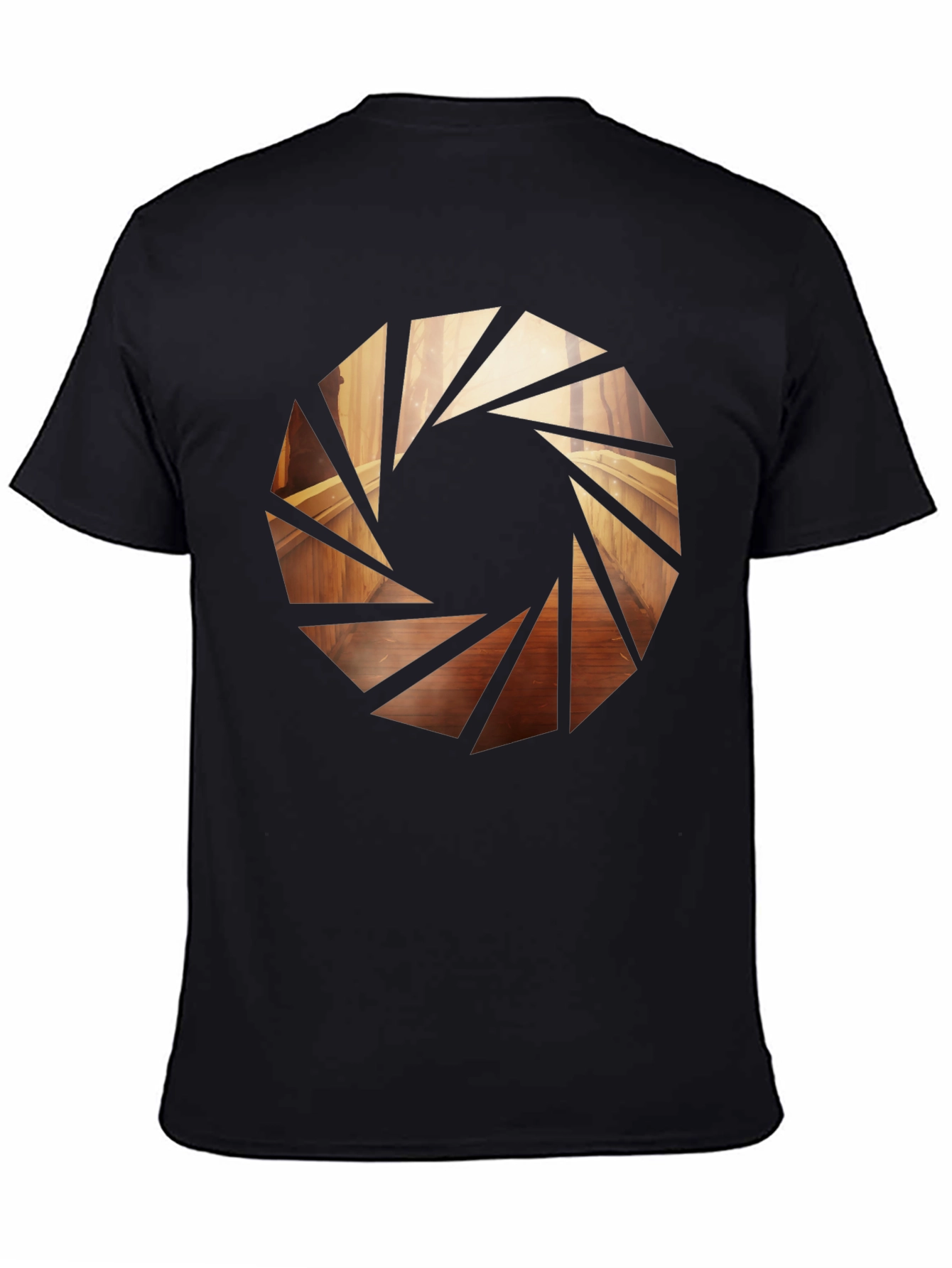 Aperture Graphic Black Tee
