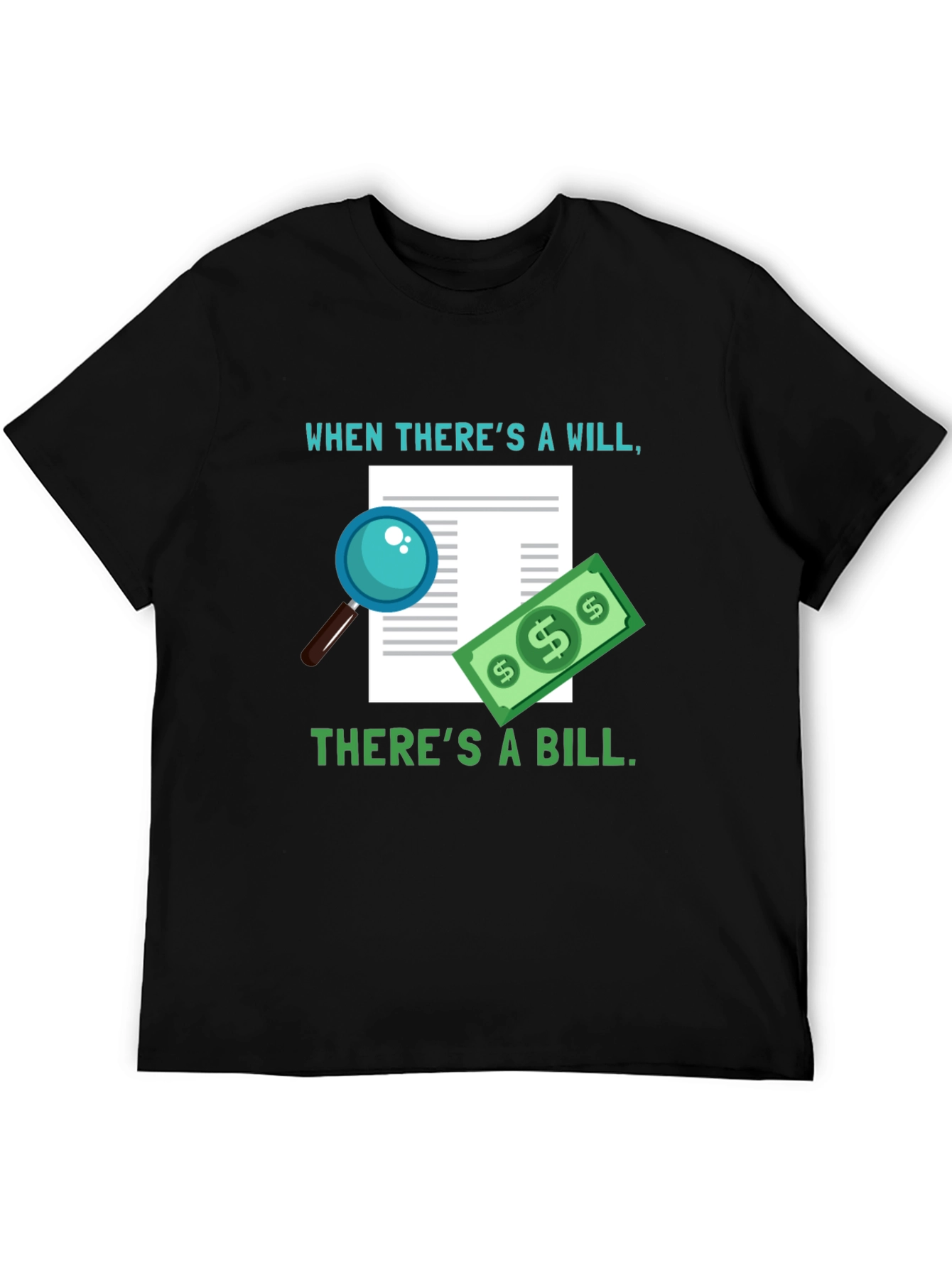 Humorous Will & Bill Graphic Tee