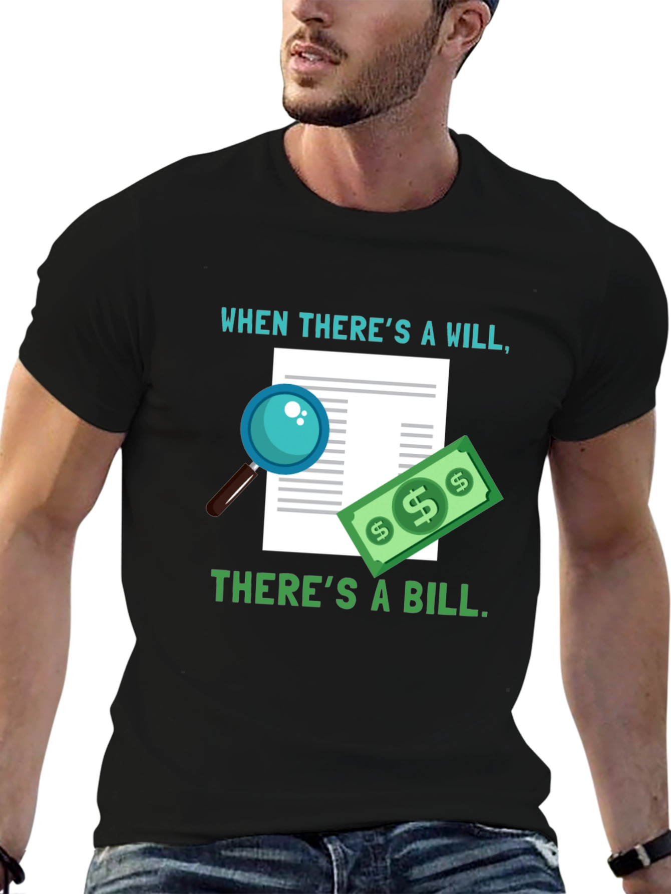 Humorous Will & Bill Graphic Tee