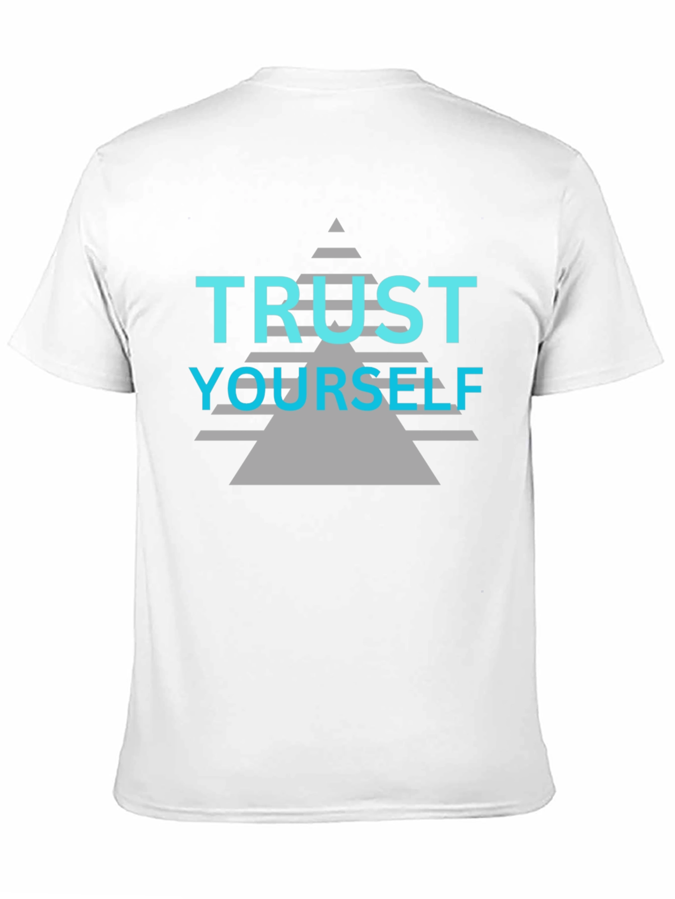 Trust Yourself Graphic Tee - Black Cotton Casual