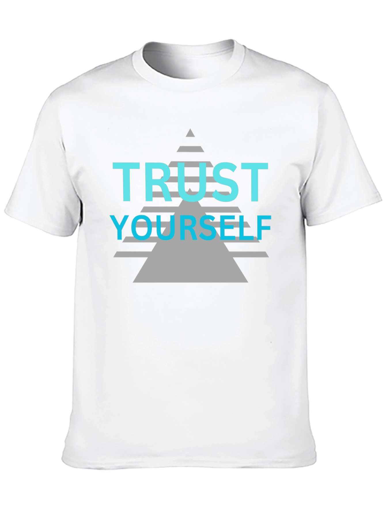 Trust Yourself Graphic Tee - Black Cotton Casual