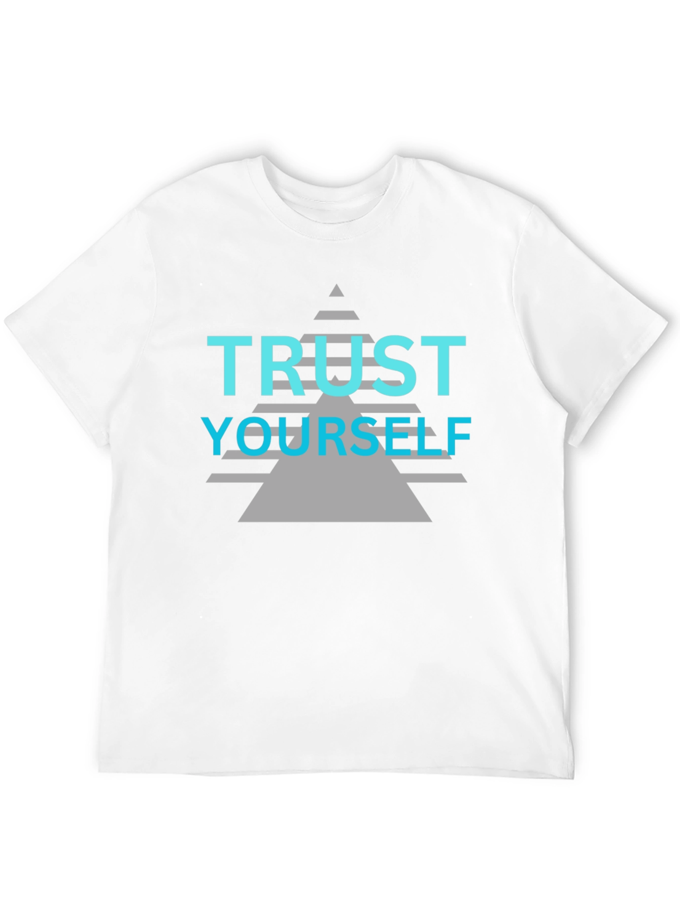Trust Yourself Graphic Tee - Black Cotton Casual