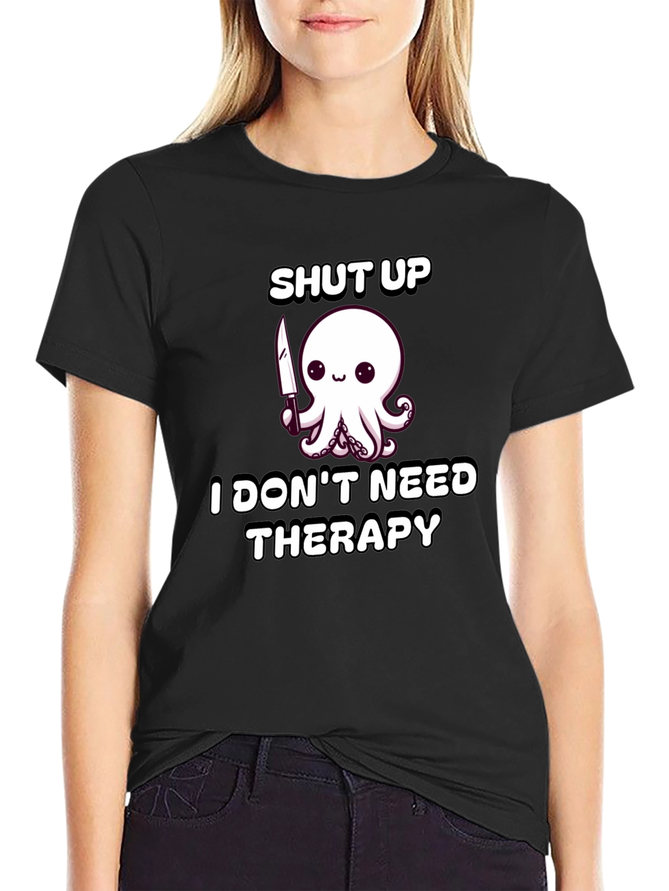 Shut Up Octopus Funny T-Shirt