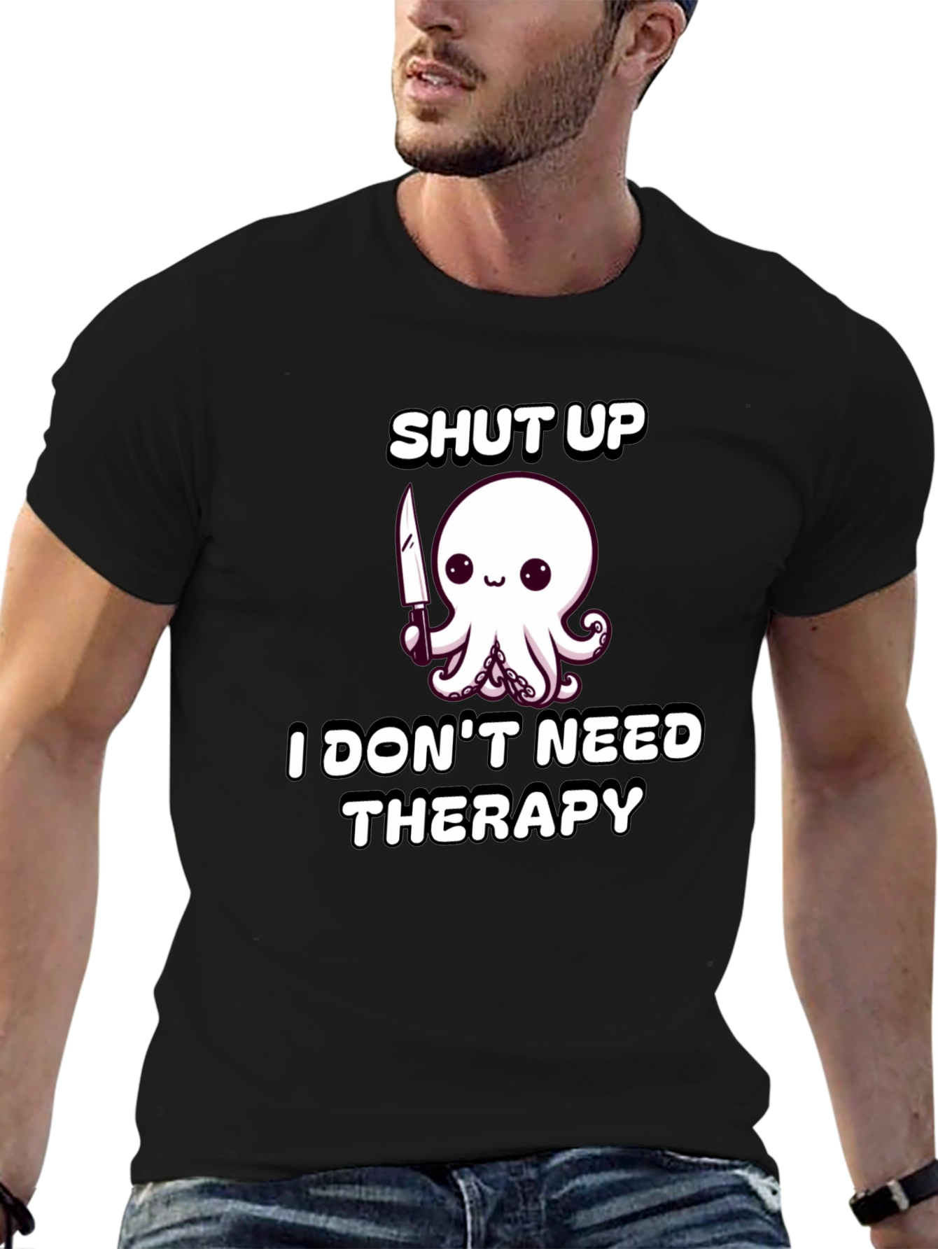 Shut Up Octopus Funny T-Shirt