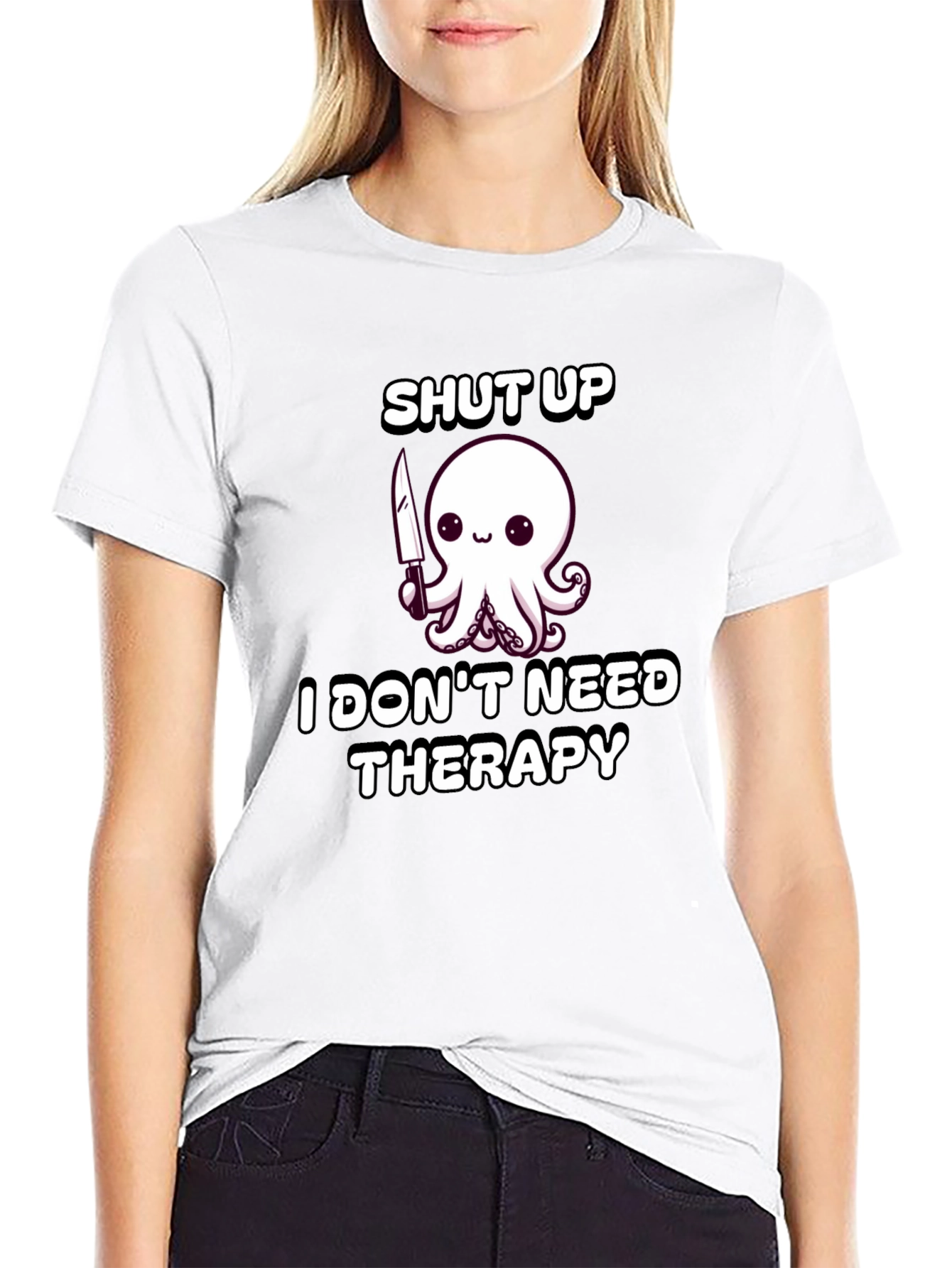 Shut Up Octopus Funny T-Shirt