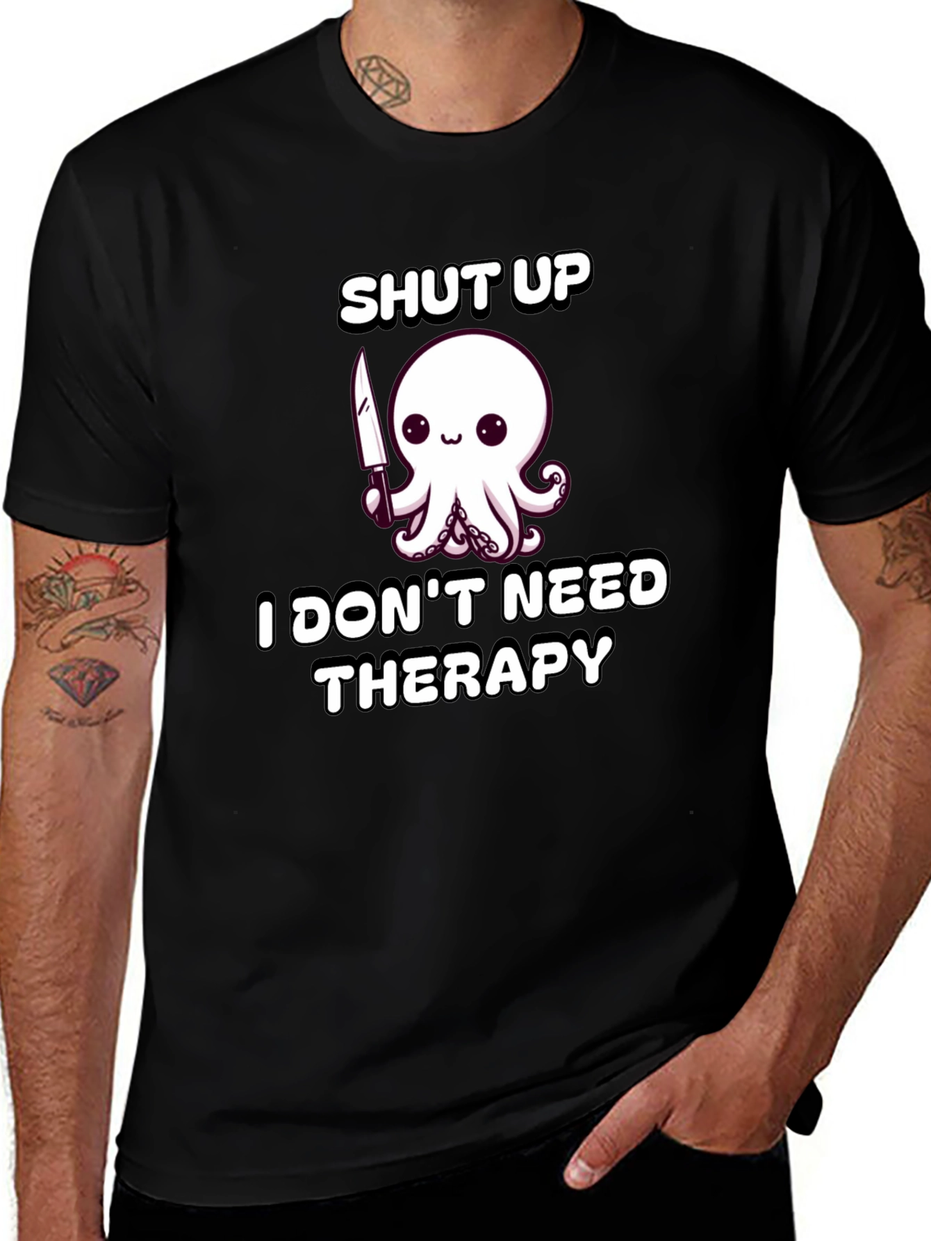 Shut Up Octopus Funny T-Shirt