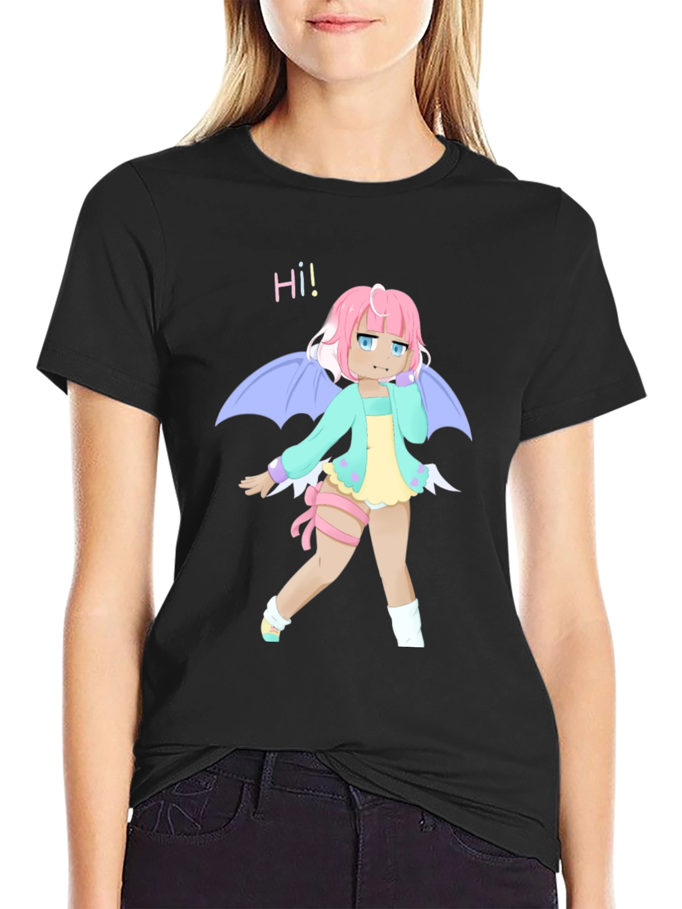 Anime Girl T-Shirt - Kawaii Dragon Tee
