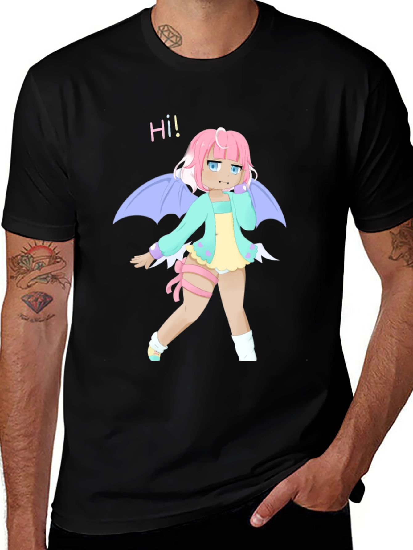 Anime Girl T-Shirt - Kawaii Dragon Tee