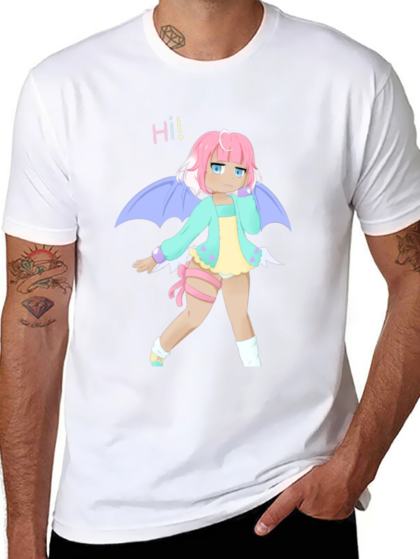 Anime Girl T-Shirt - Kawaii Dragon Tee