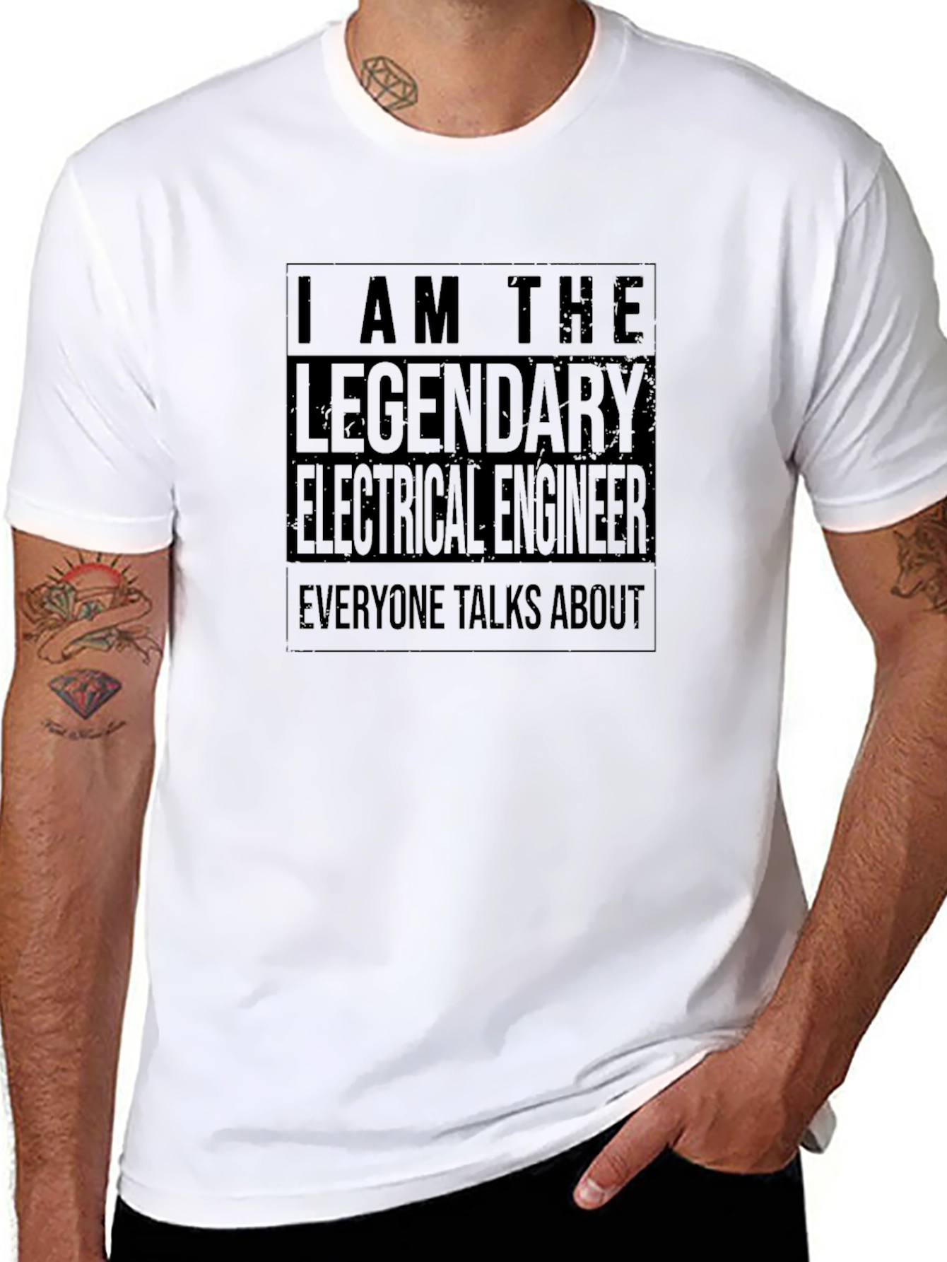 Legendary Electrical Engineer Black T-Shirt