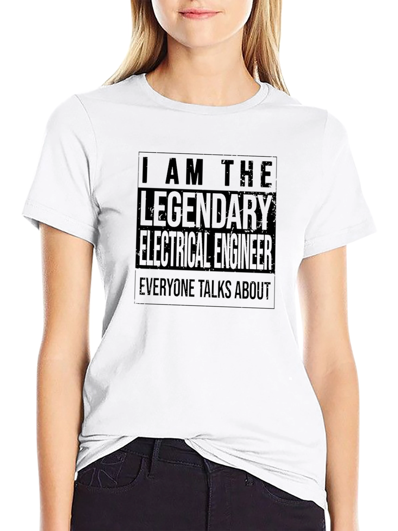 Legendary Electrical Engineer Black T-Shirt
