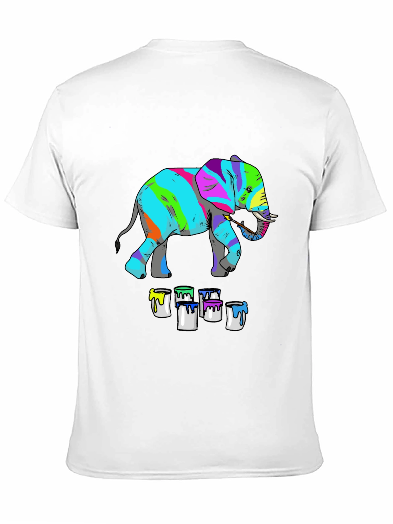 Colorful Elephant Painting T-Shirt