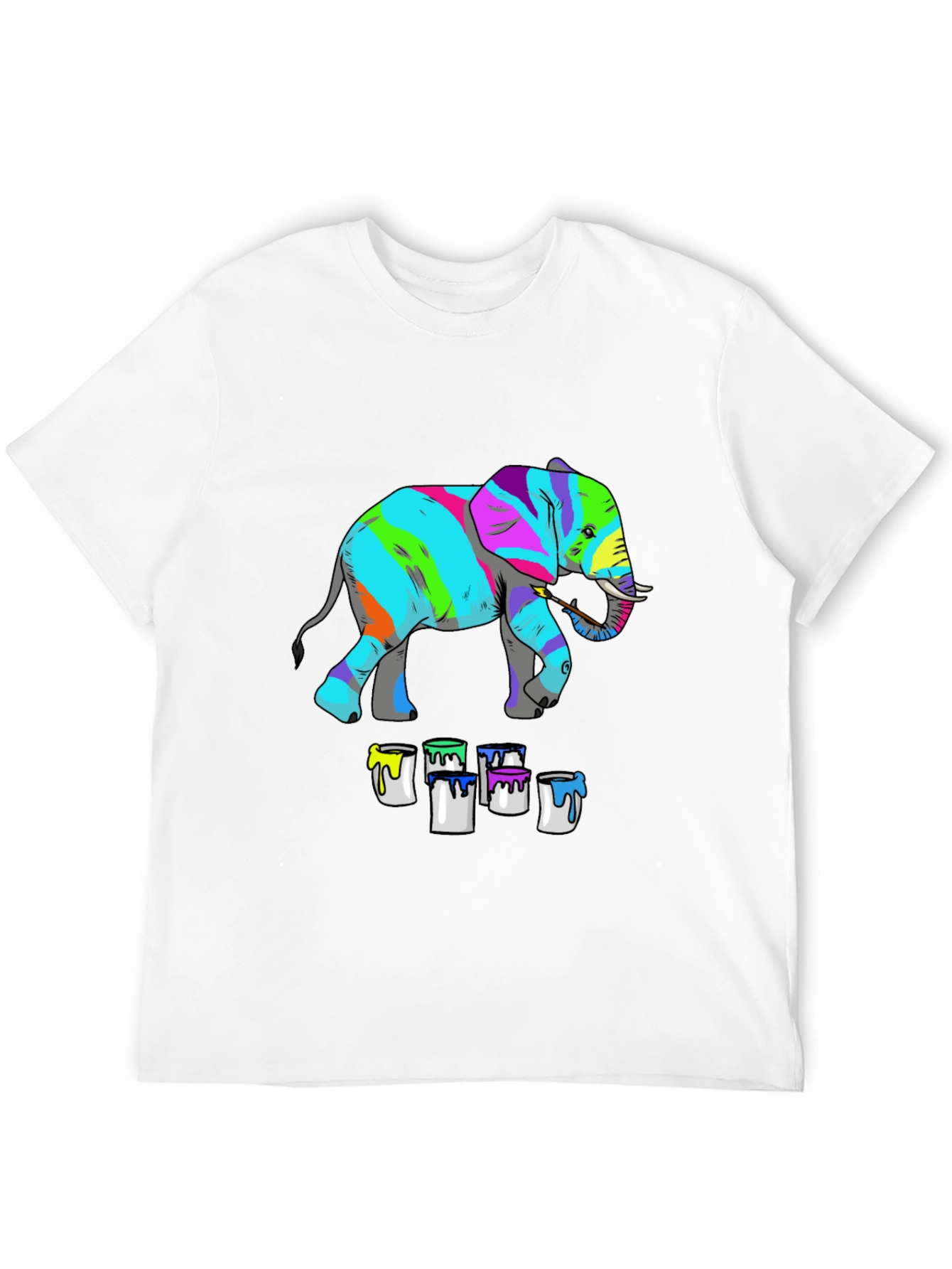 Colorful Elephant Painting T-Shirt