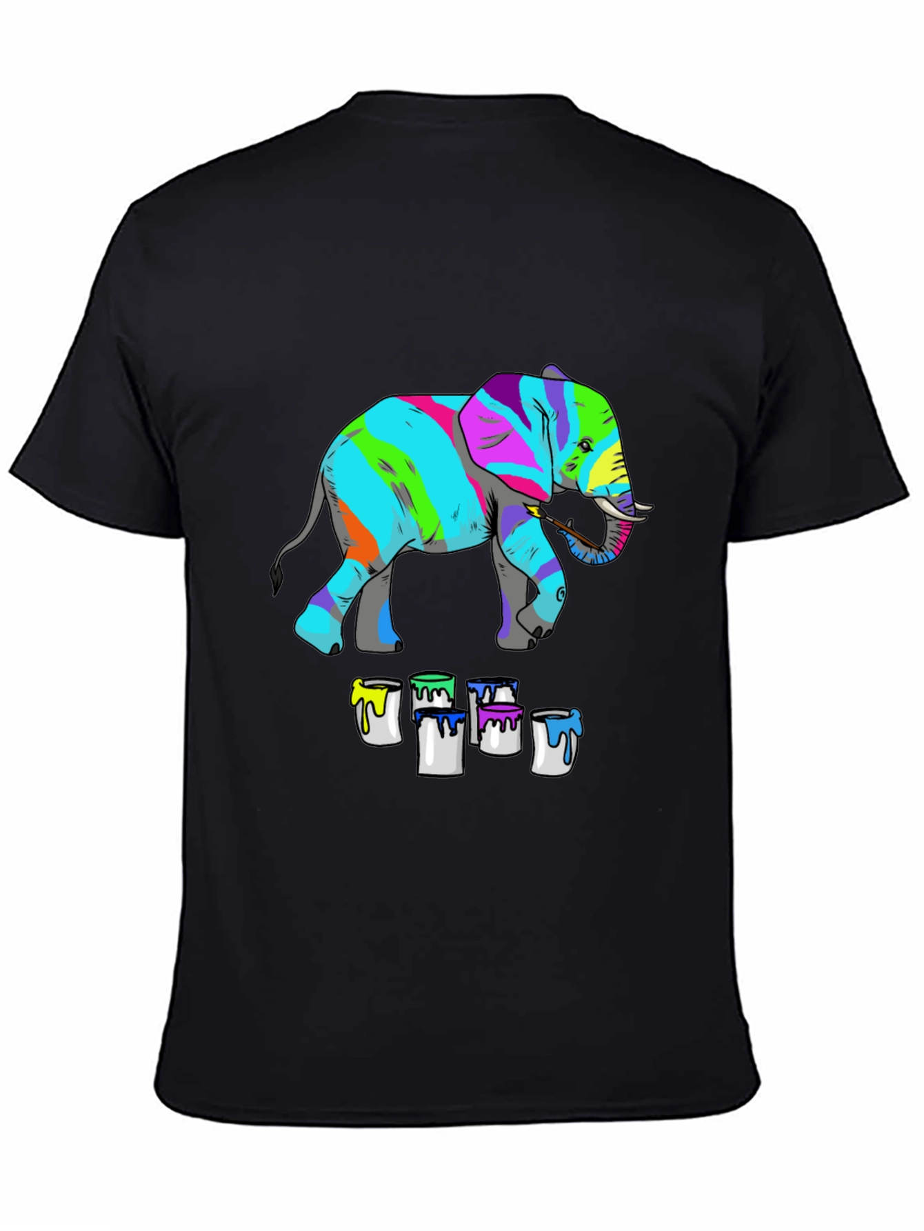 Colorful Elephant Painting T-Shirt