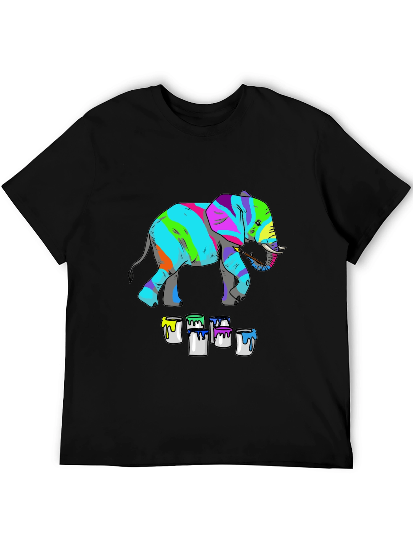Colorful Elephant Painting T-Shirt